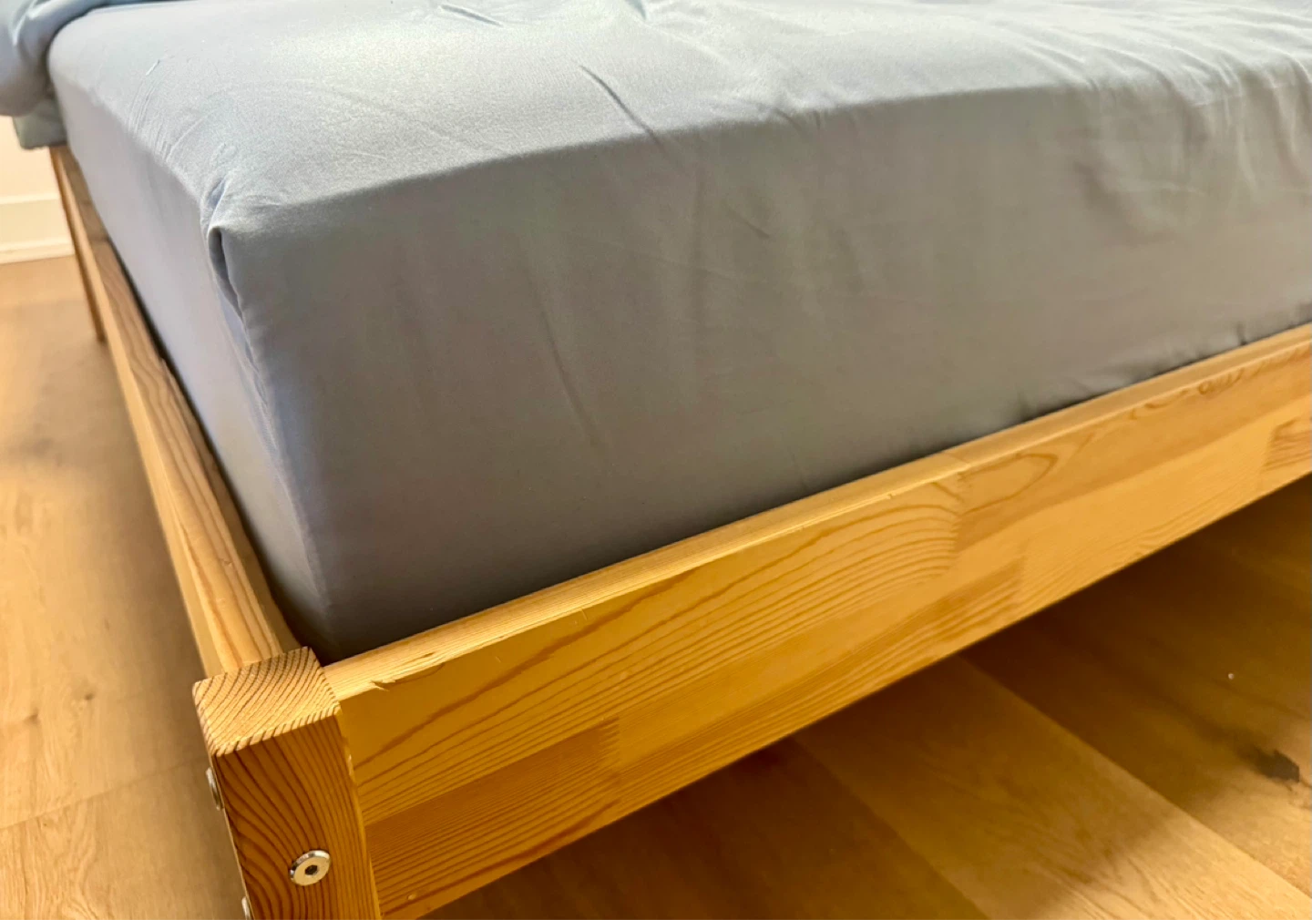 Queen Size IKEA Bed Frame with mattress - photo 2