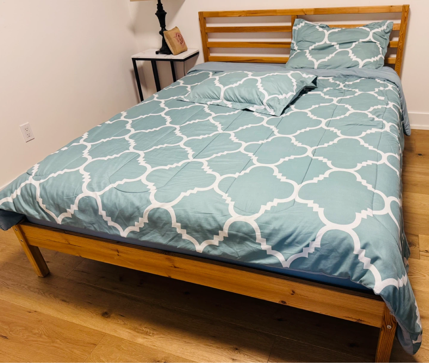 Queen Size IKEA Bed Frame with mattress