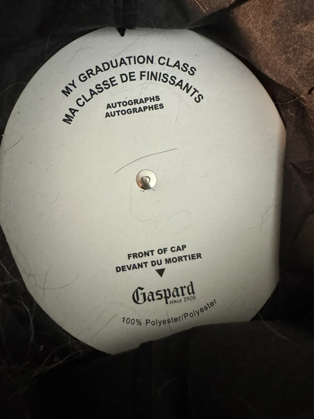 Gaspard Graduation Cap - 100% Polyester - photo 2