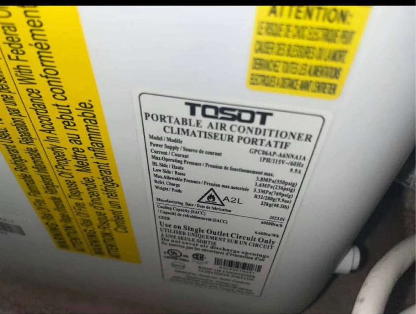 Tosot 10,000 BTU Portable Air Conditioner - photo 2