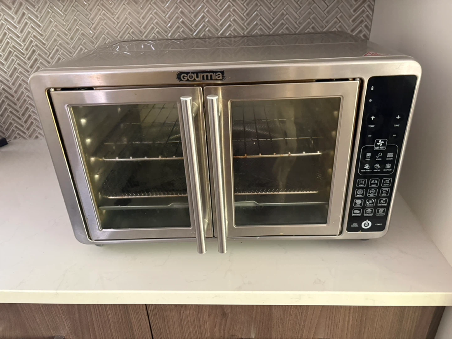 Gourmia Stainless Steel 11-in-1 Air Fryer Toaster Oven