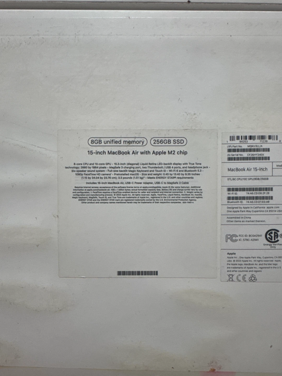 Apple MacBook Air 15-inch M2 8GB RAM 256GB SSD - photo 3