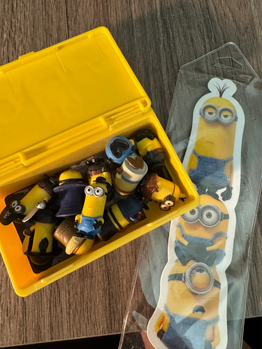 Minions Figurine Set with Yellow Container
