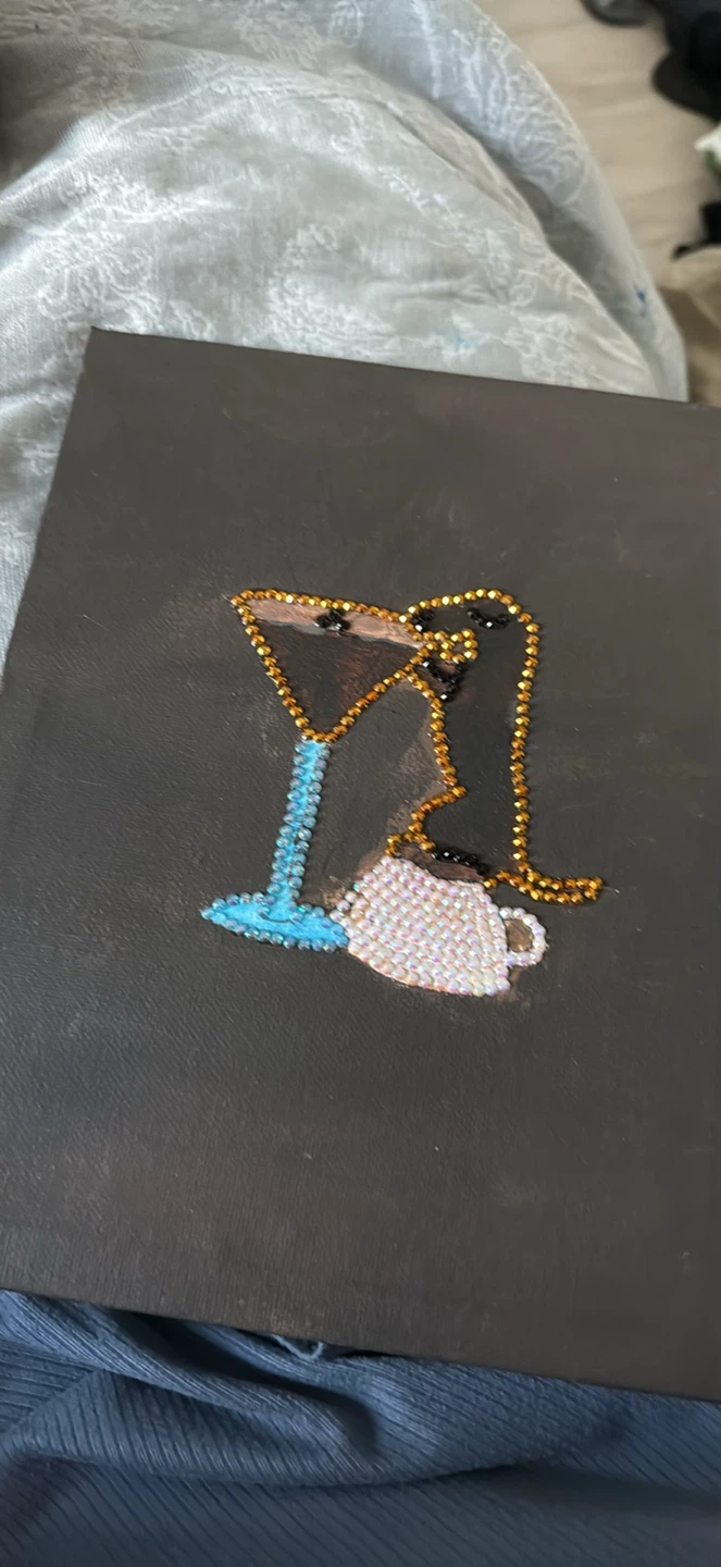 Diamond Painting Martini Glass & Coffee Cup