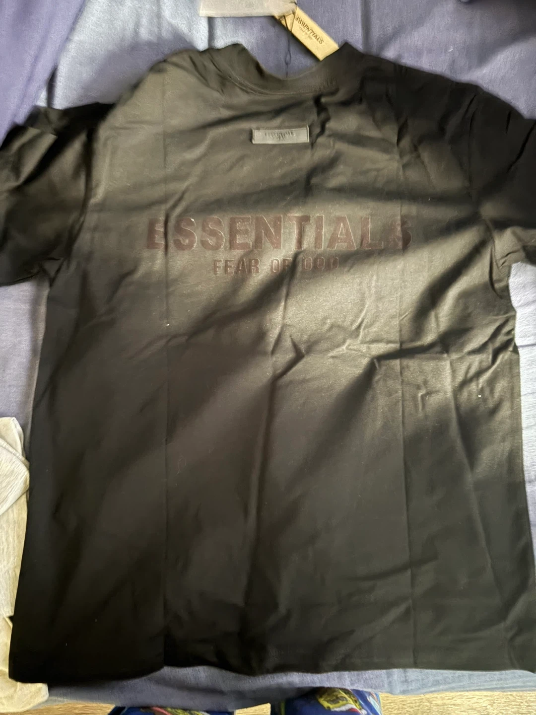 Fear of God Essentials Black T-Shirt - photo 2