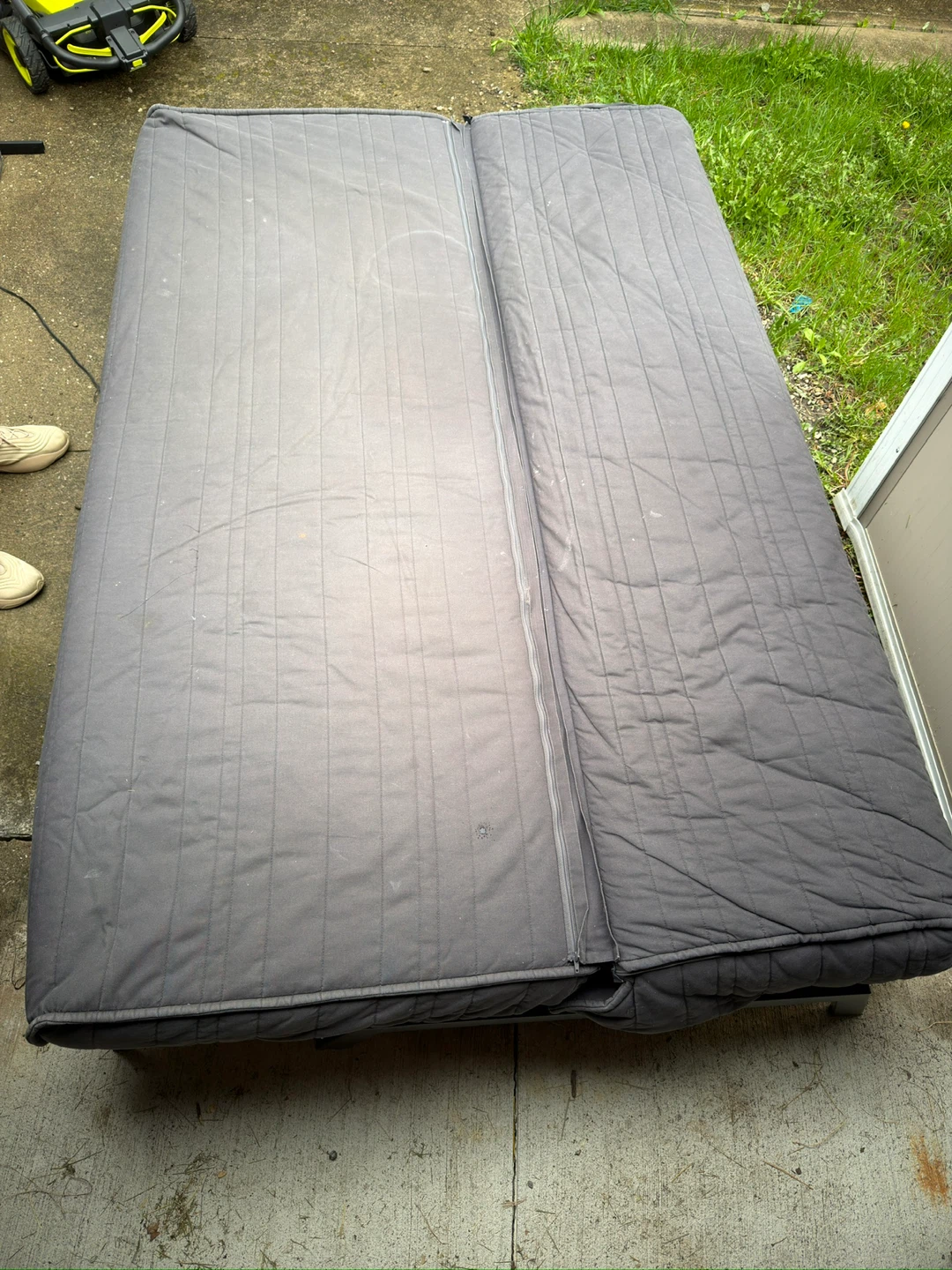 Grey Futon Sofa Bed - photo 3