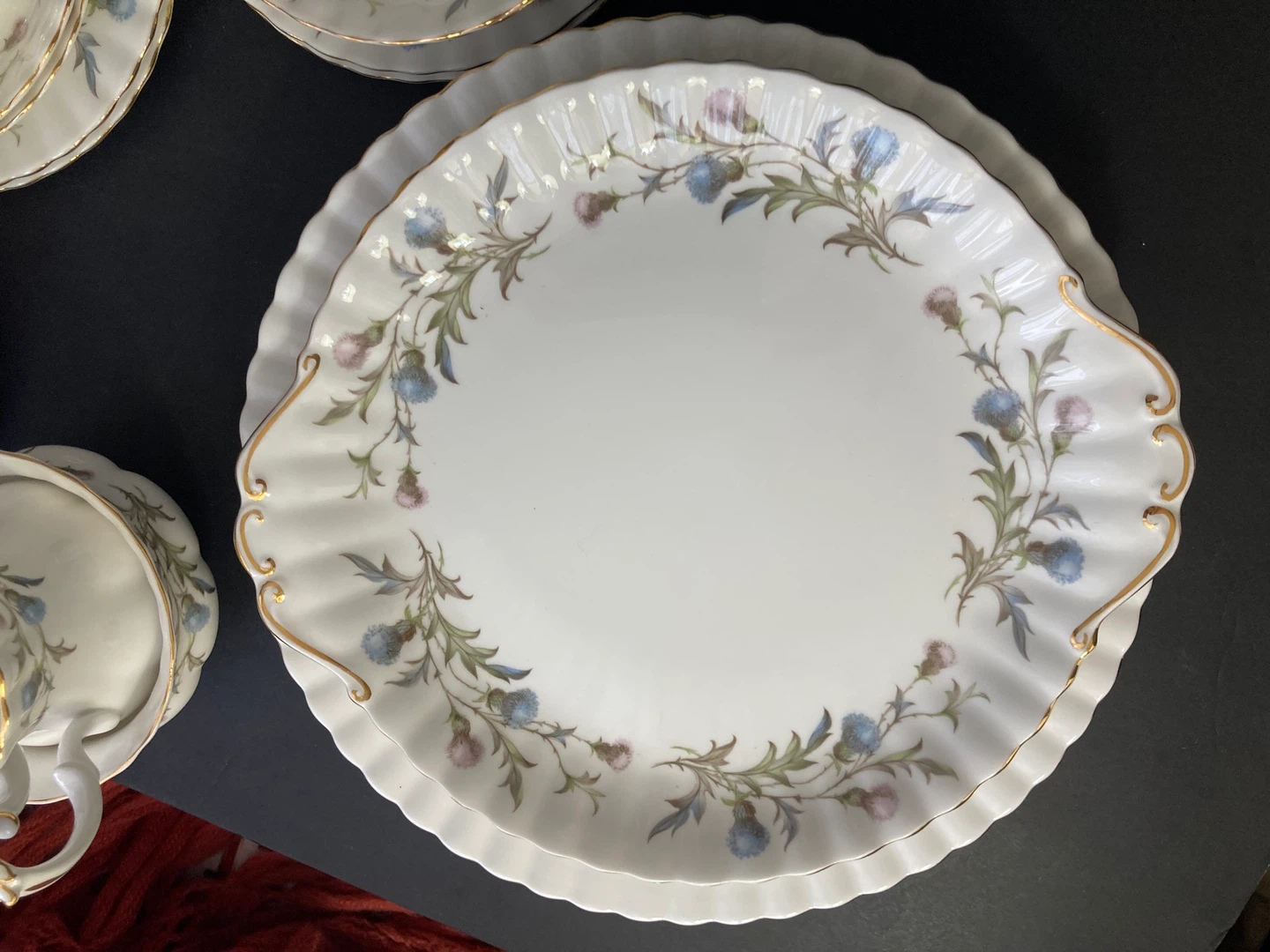 Royal Albert "Brigadoon " Tea Set with Thistle Pattern - photo 4