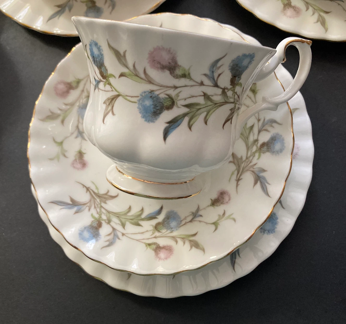 Royal Albert "Brigadoon " Tea Set with Thistle Pattern - photo 5