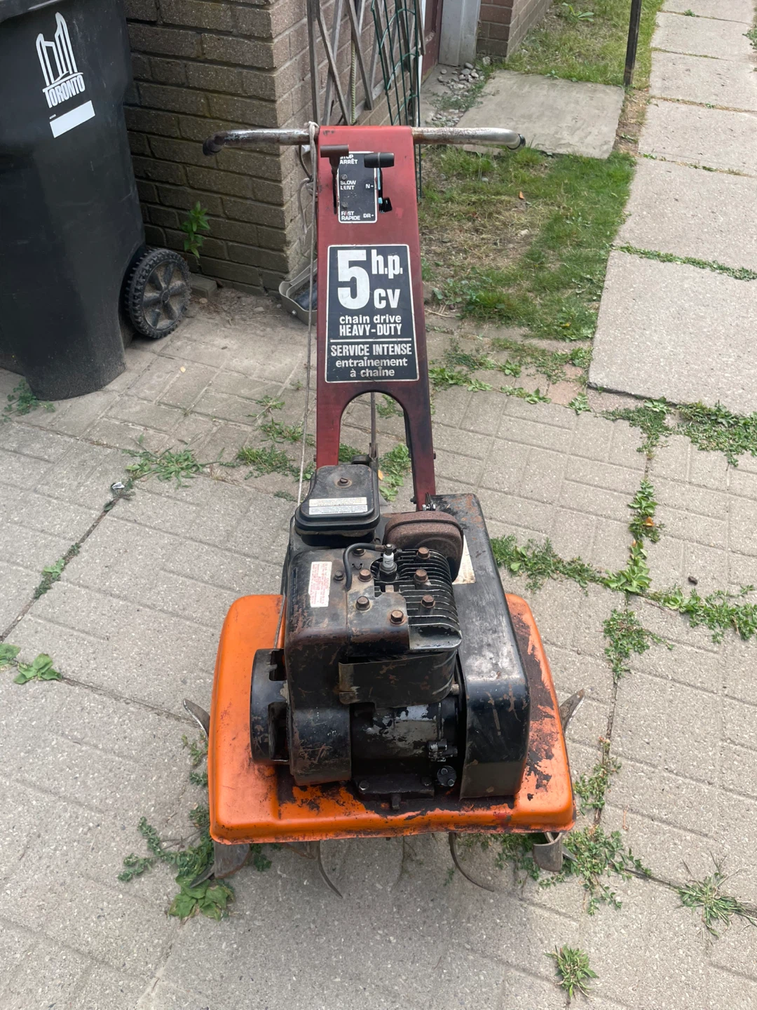 Garden tiller, delivery