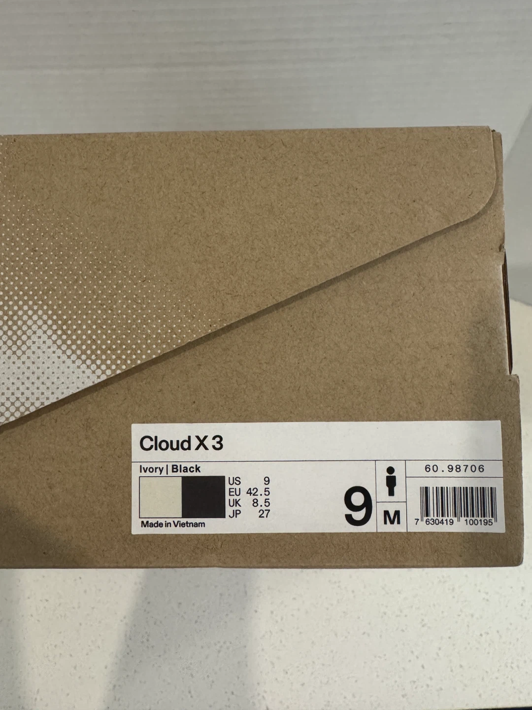 On Cloud X3 Running Shoes - Ivory/Black - US Size 9 - photo 5