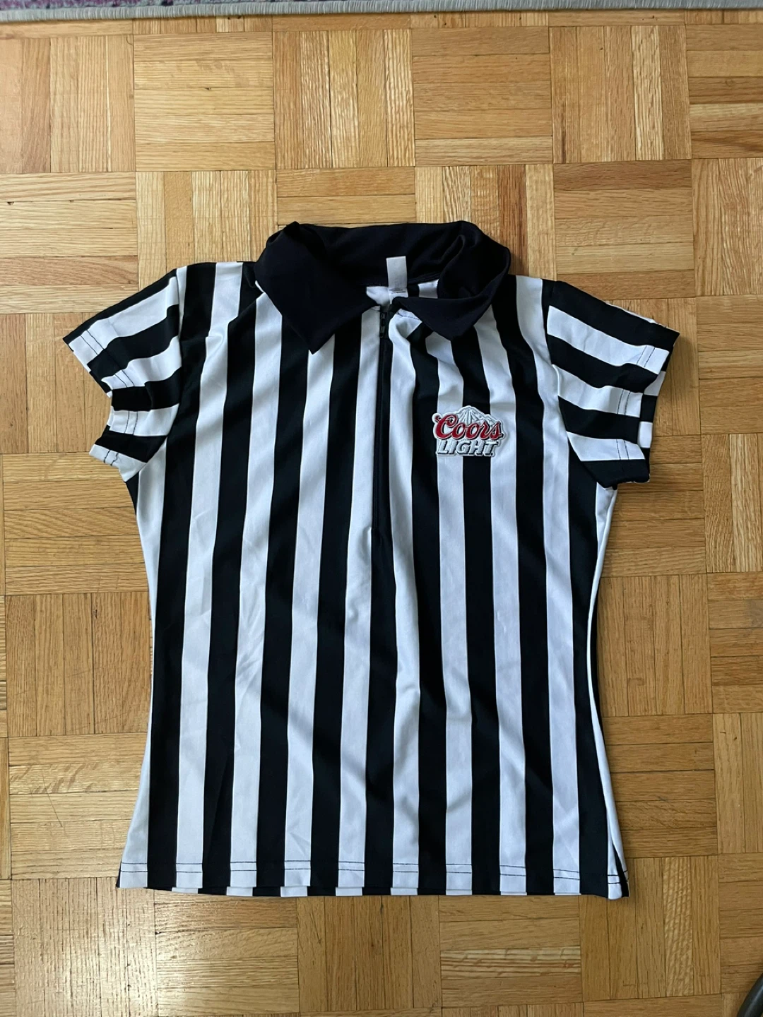 Coors Light Referee Shirt Costume Top
