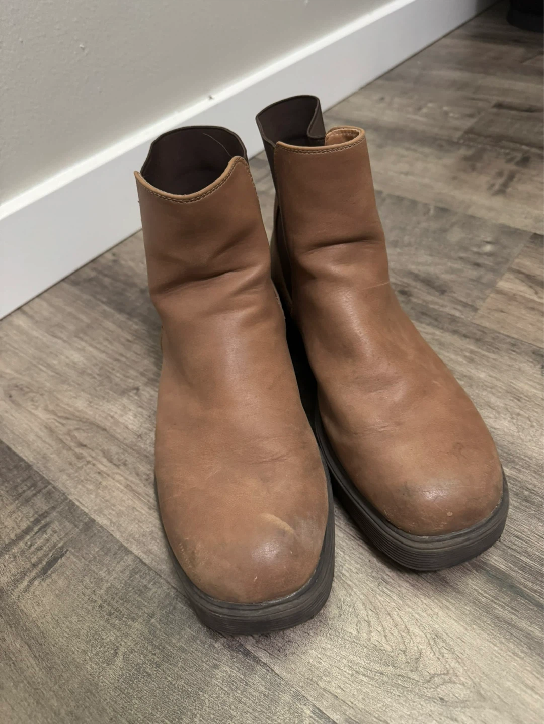Brown Leather Ankle Boots