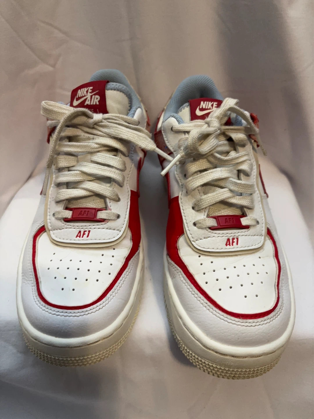 Nike Air Force 1 Low Shadow "Red Cracked Leather" - photo 2
