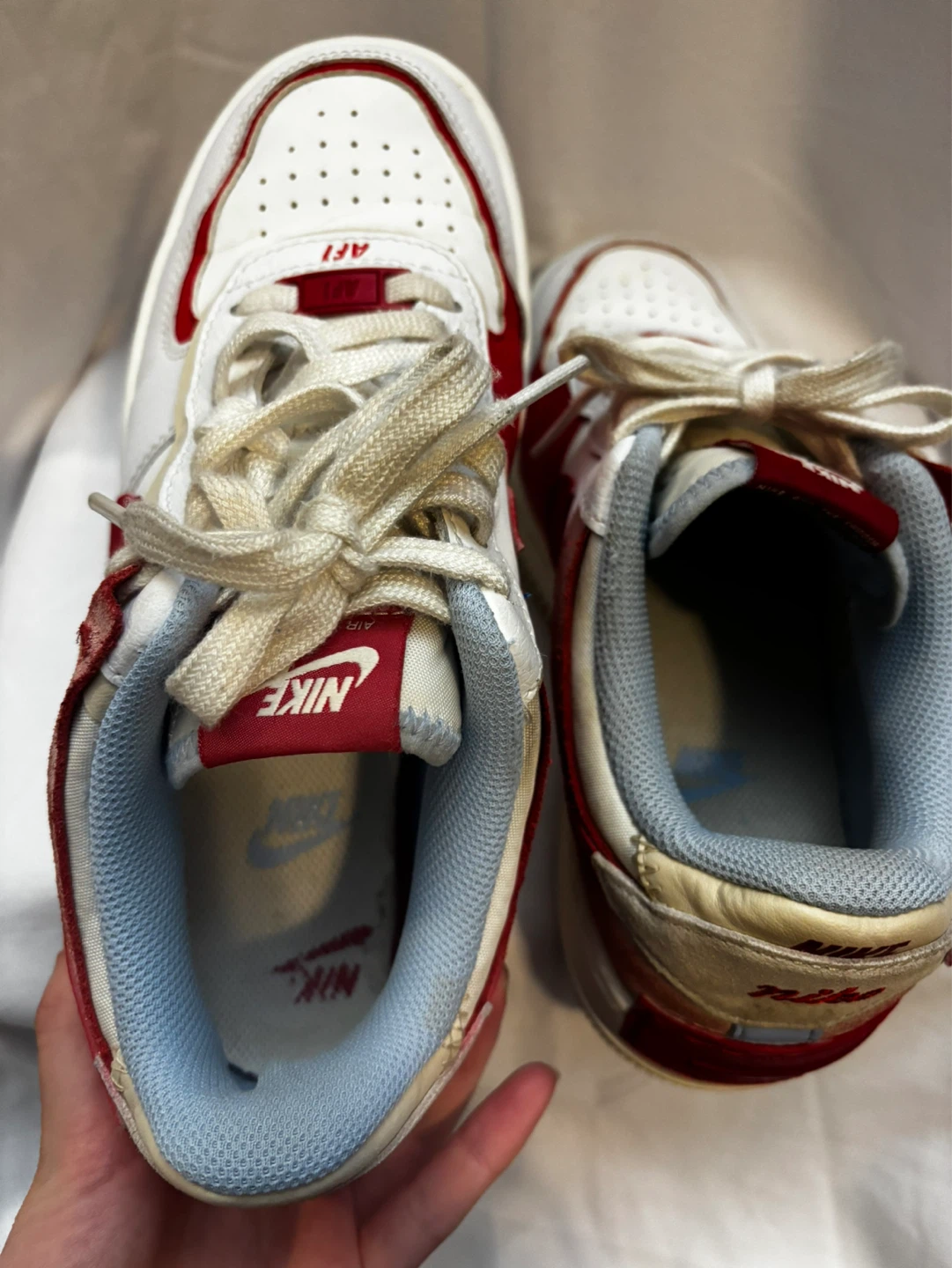 Nike Air Force 1 Low Shadow "Red Cracked Leather" - photo 5