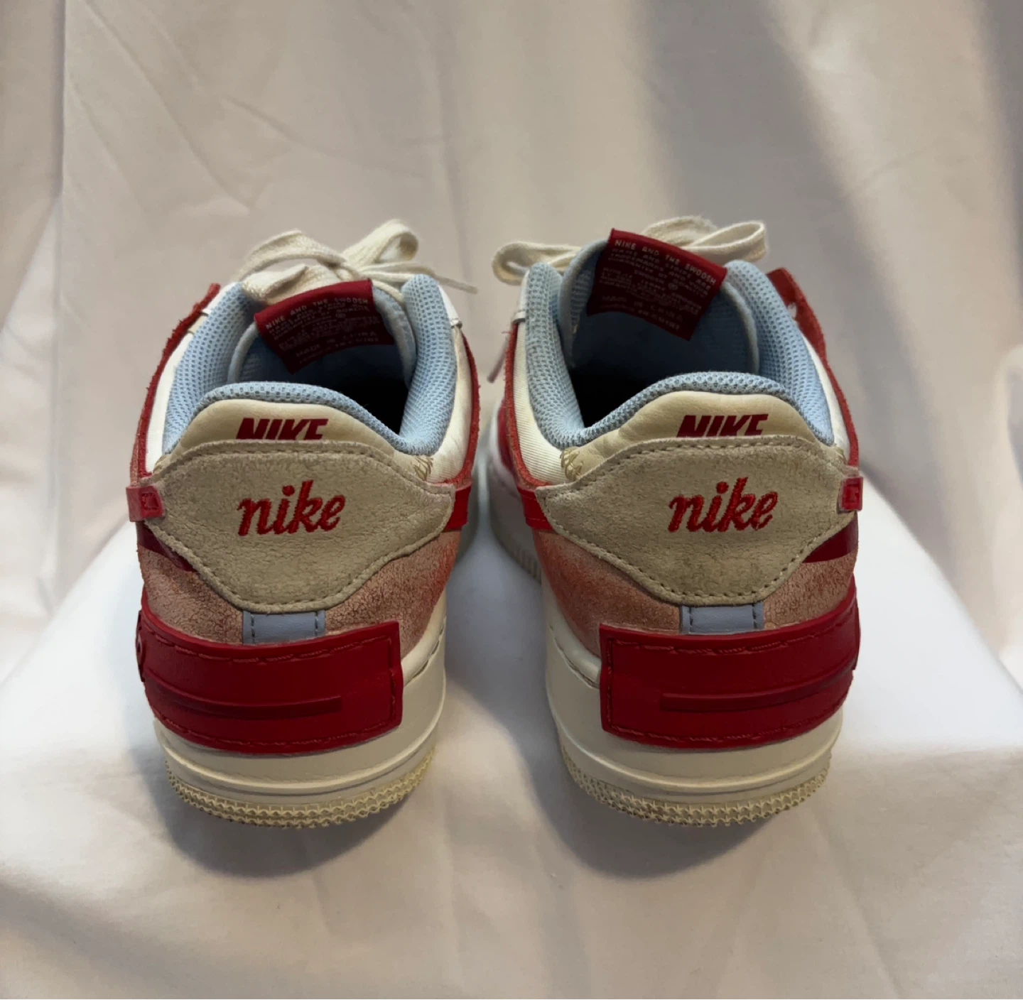 Nike Air Force 1 Low Shadow "Red Cracked Leather" - photo 4