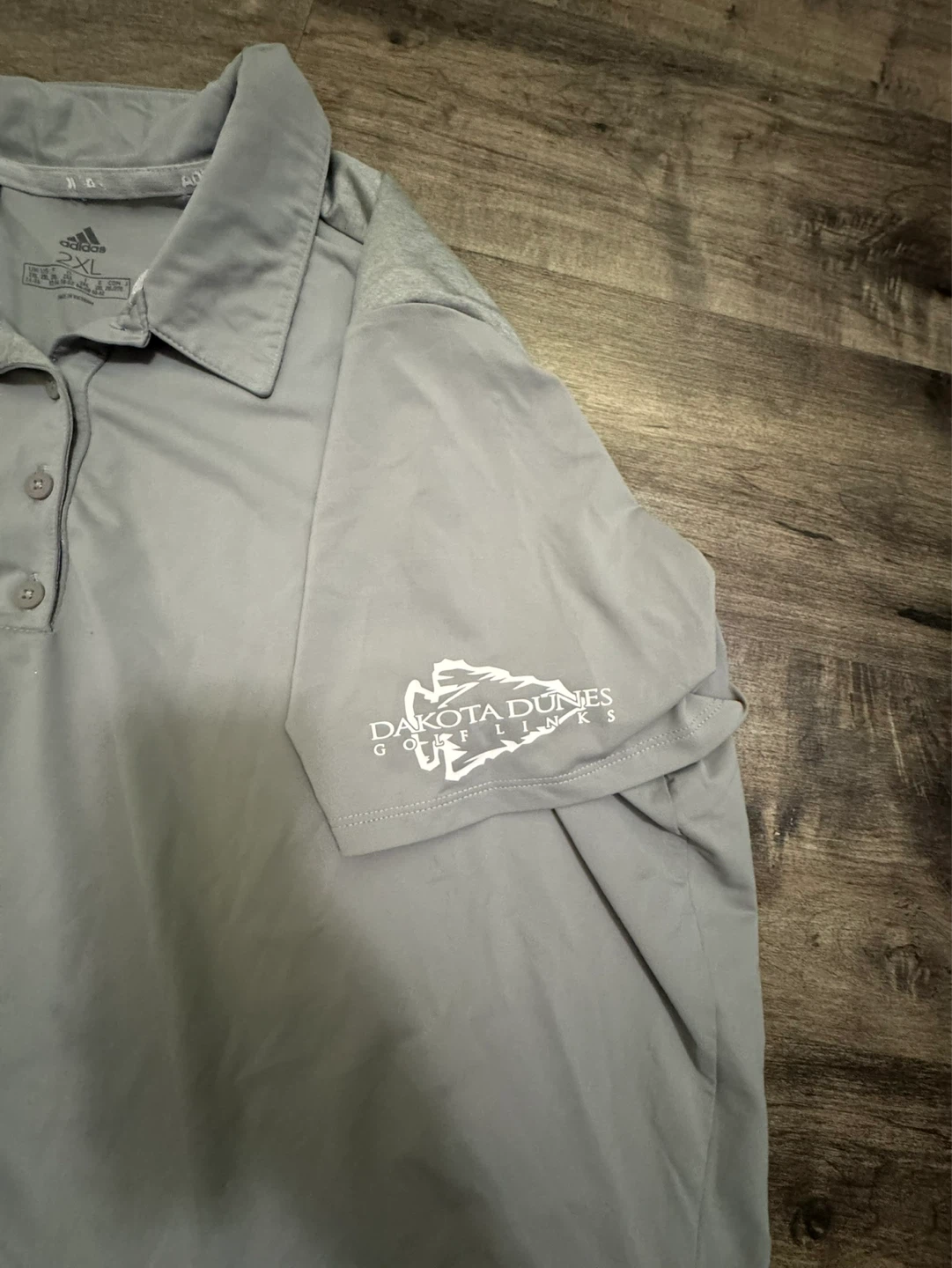 Adidas 2XL Golf Polo Shirt - Grey- Dakota Dunes - photo 2