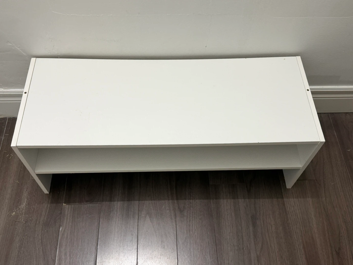 Moving sell: White 2-Tier Storage Shelf with chair - photo 3