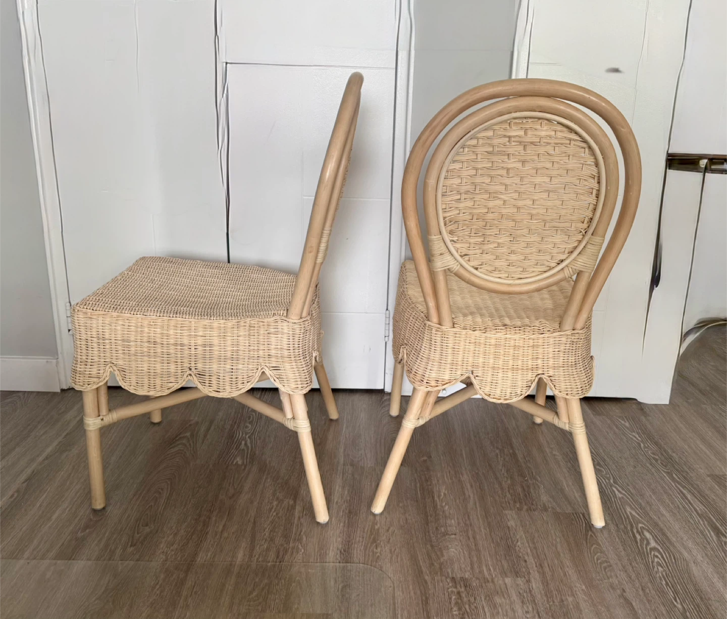 Pair of Rattan Bistro Chairs - photo 3