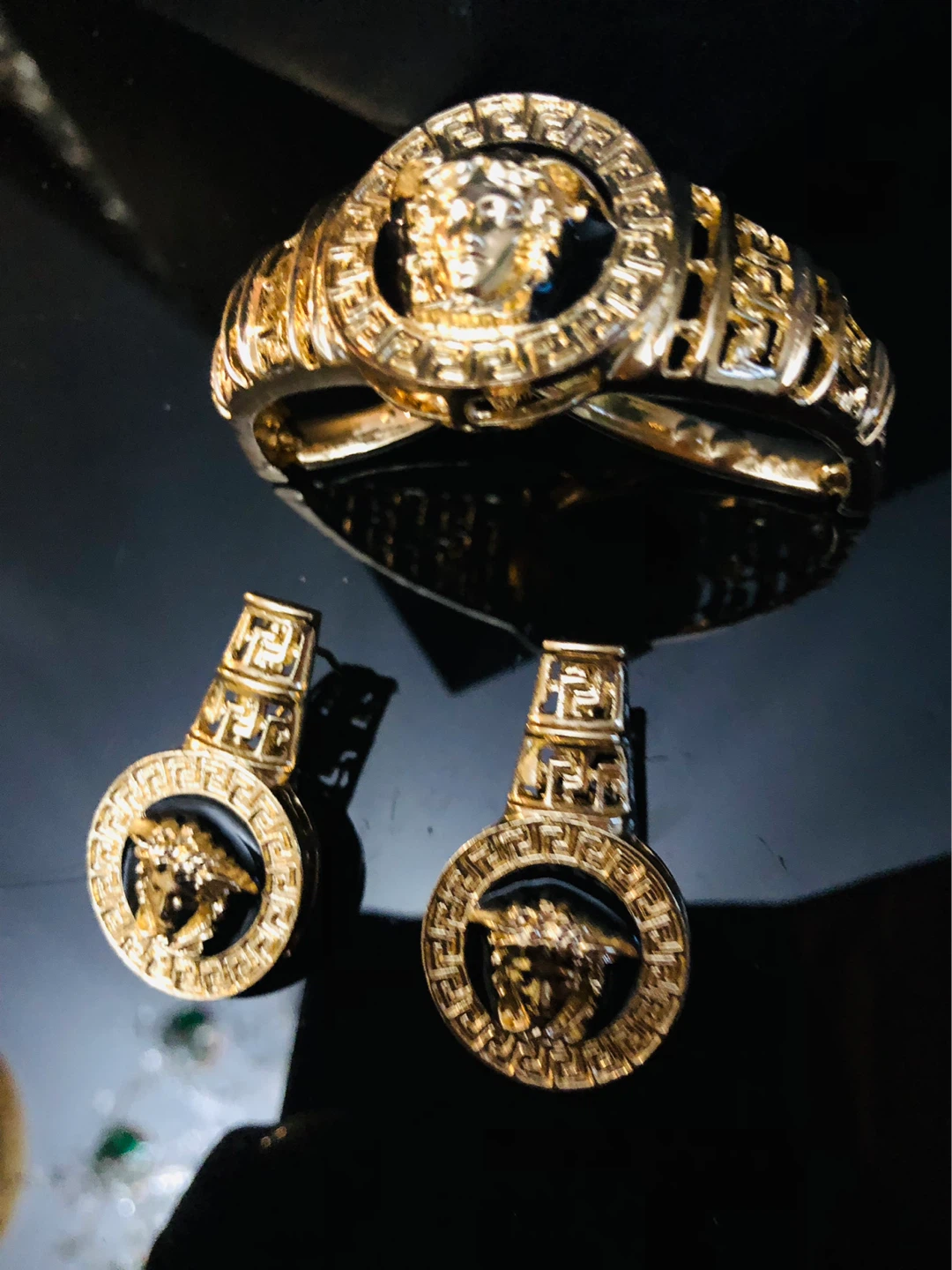 Versace Medusa Head Bracelet and Earring Set - photo 2