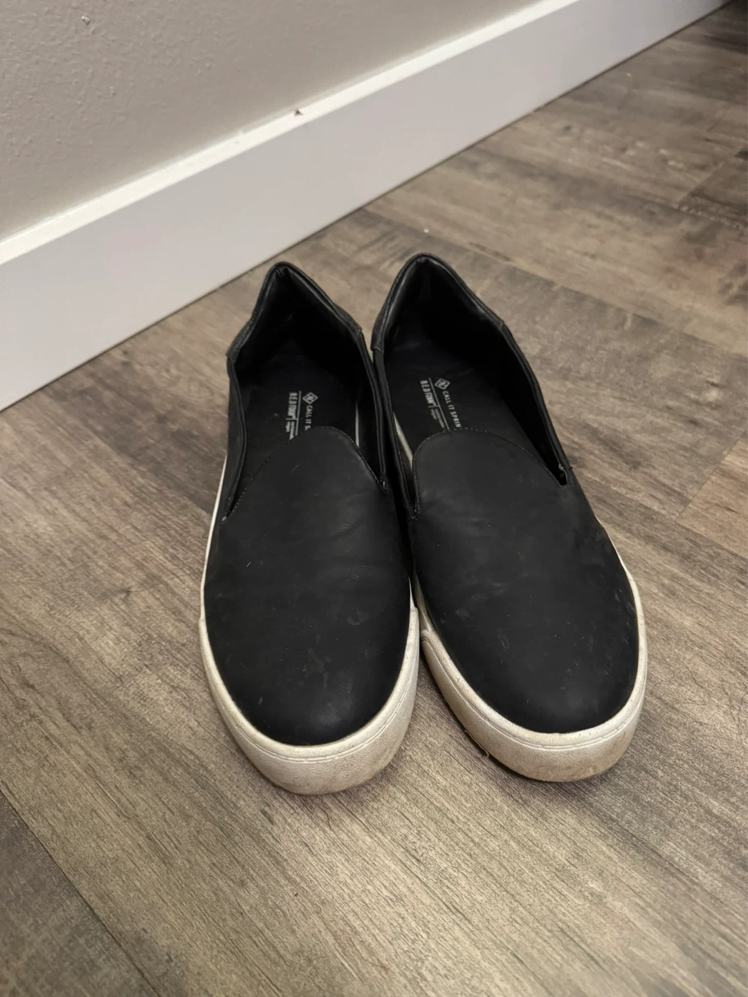 Black Slip-On Sneakers
