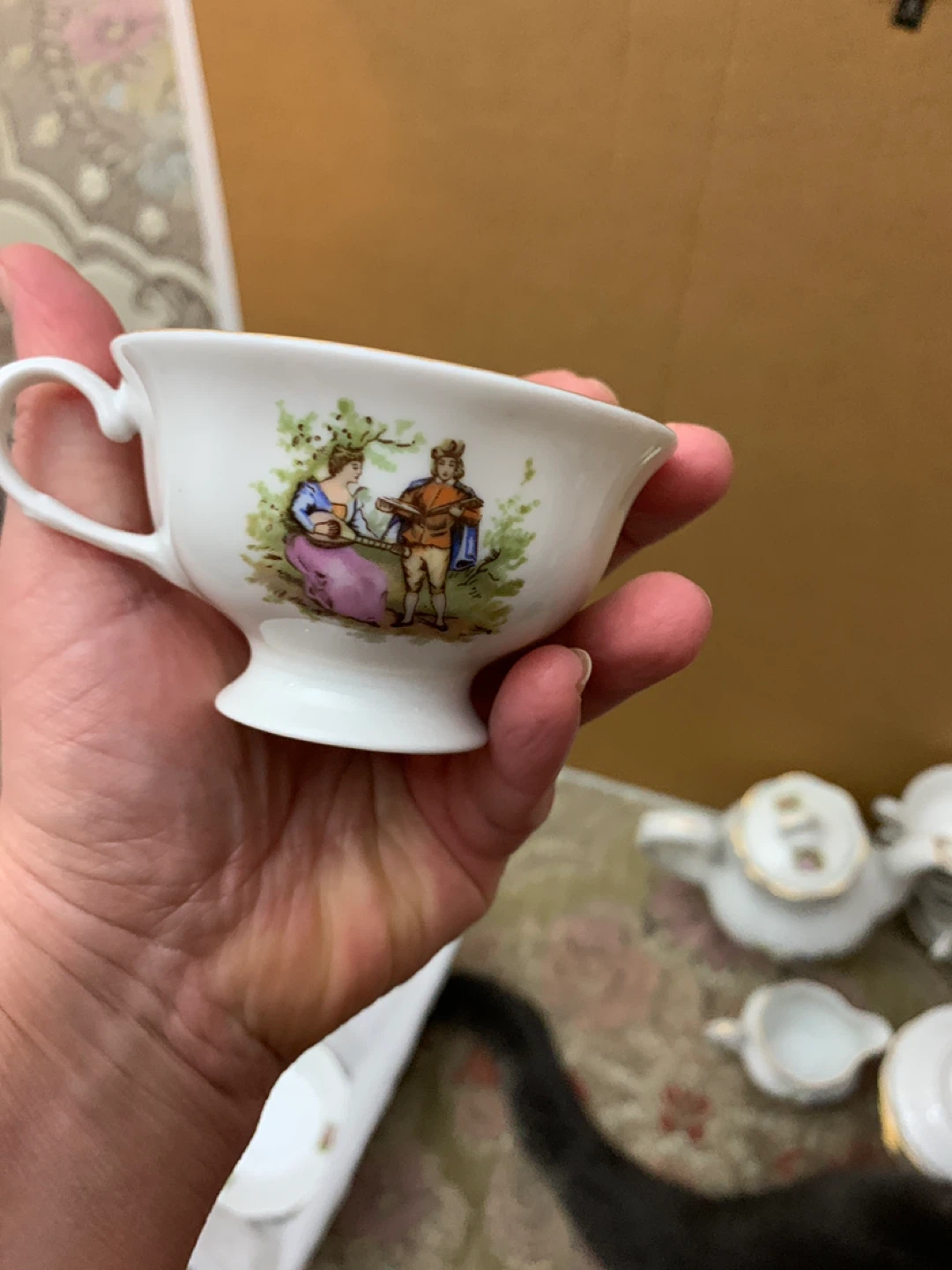 Vintage Carlsbad Porcelain tea set for 10 person - photo 4