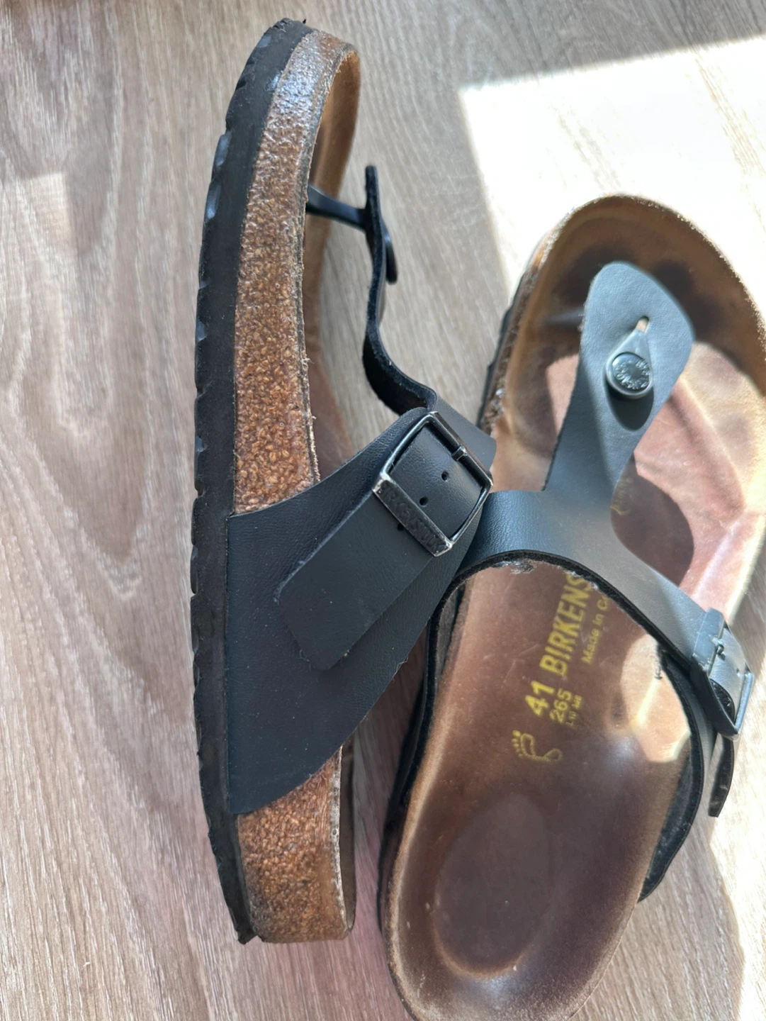 Birkenstock Gizeh Sandals Size 41 Black - photo 3