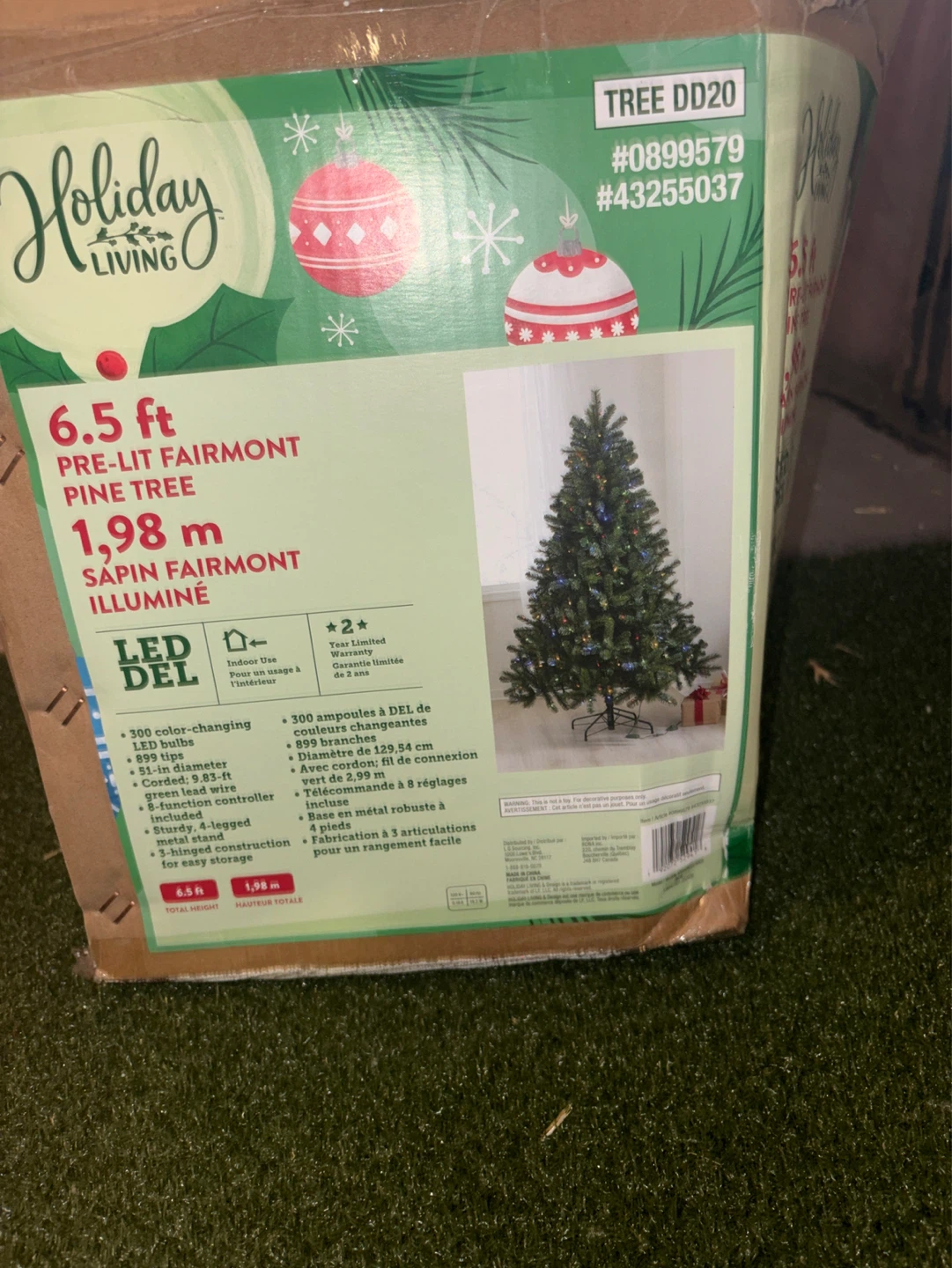 Holiday Living 6.5 ft Pre-Lit Fairmont Pine Tree - photo 2