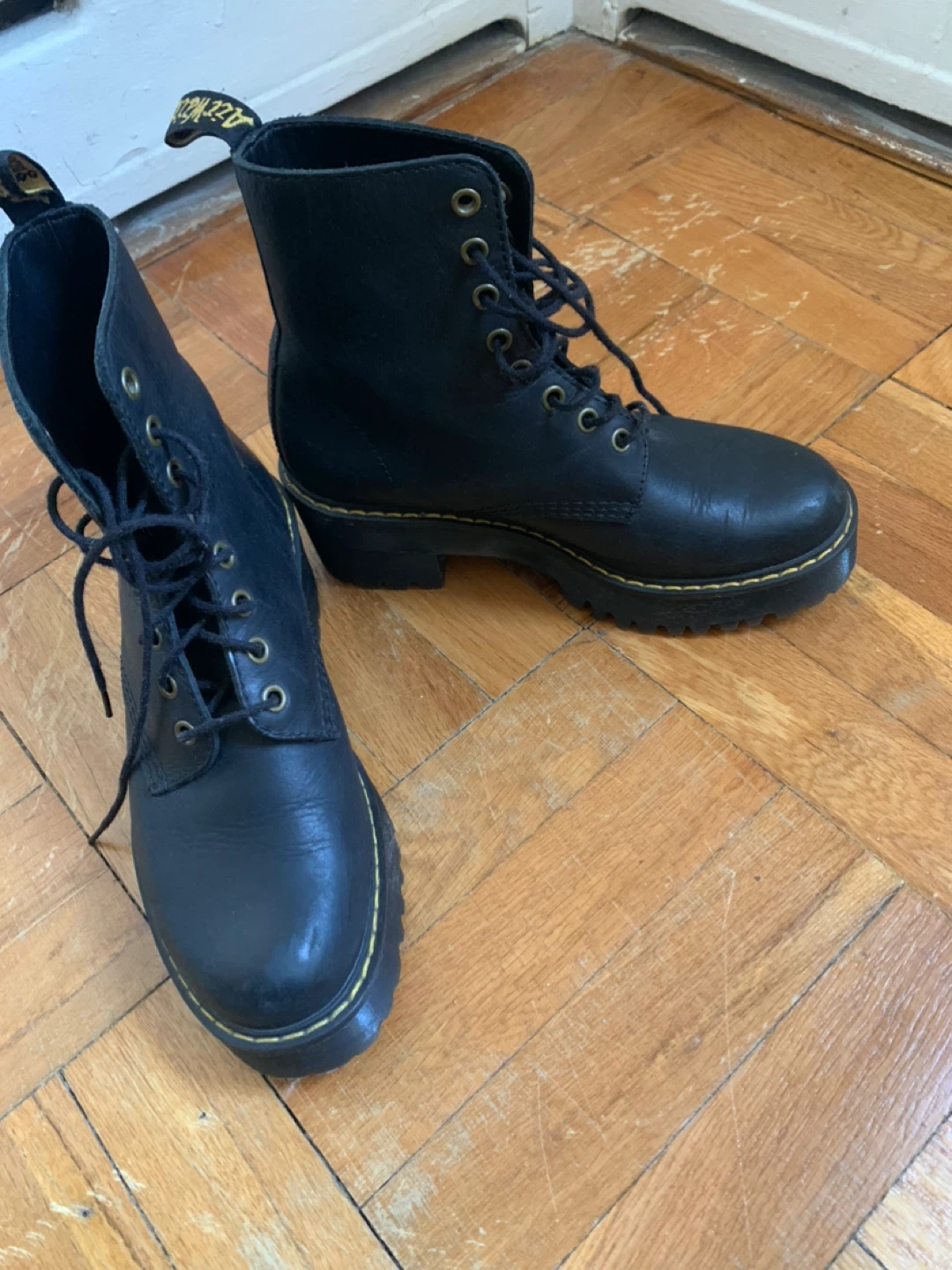 Dr. Martens Shriver Hi Platform Boots - Black - Women’s US 7 - photo 3