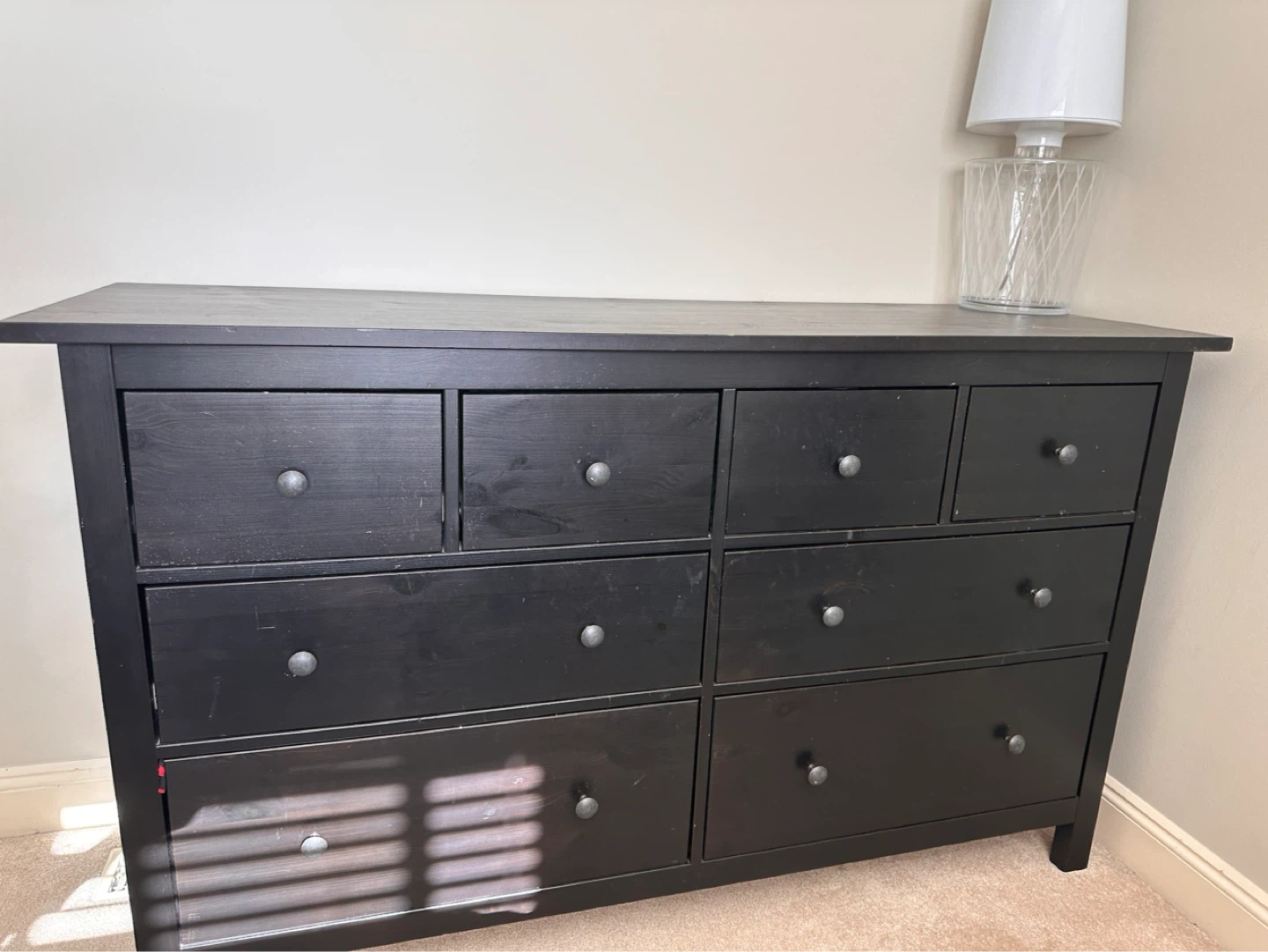 Black 8-Drawer Dresser