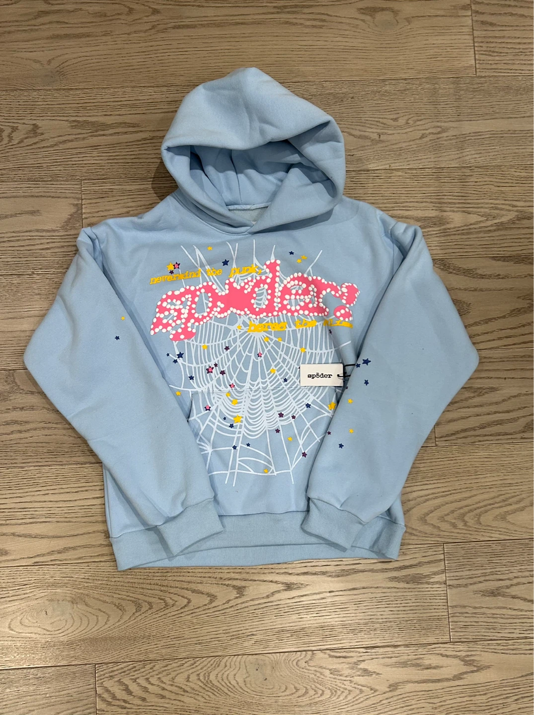 SPIDER Light Blue Hoodie