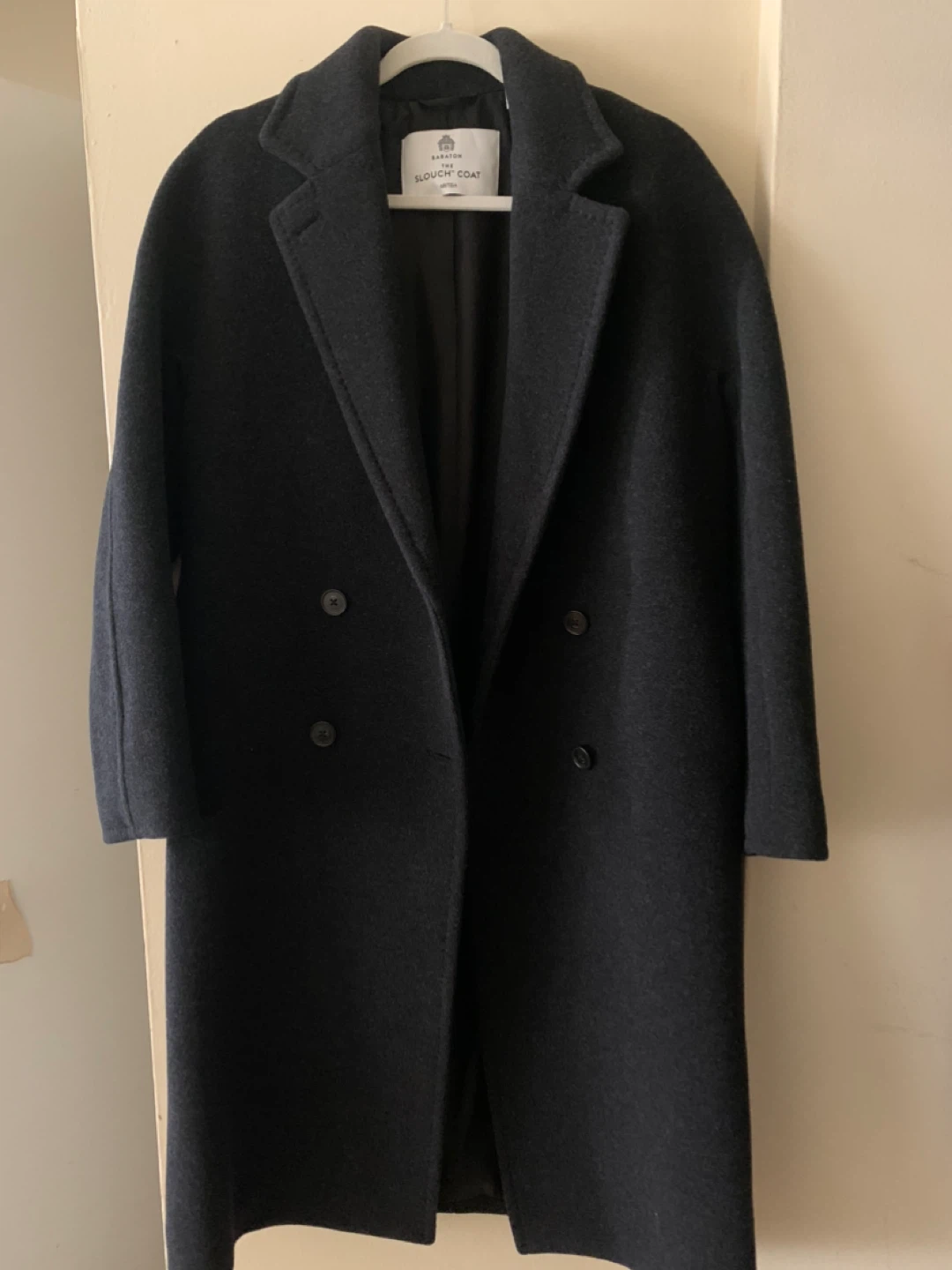 Aritizia Slouch Coat- Heather Black- 2XS - photo 2