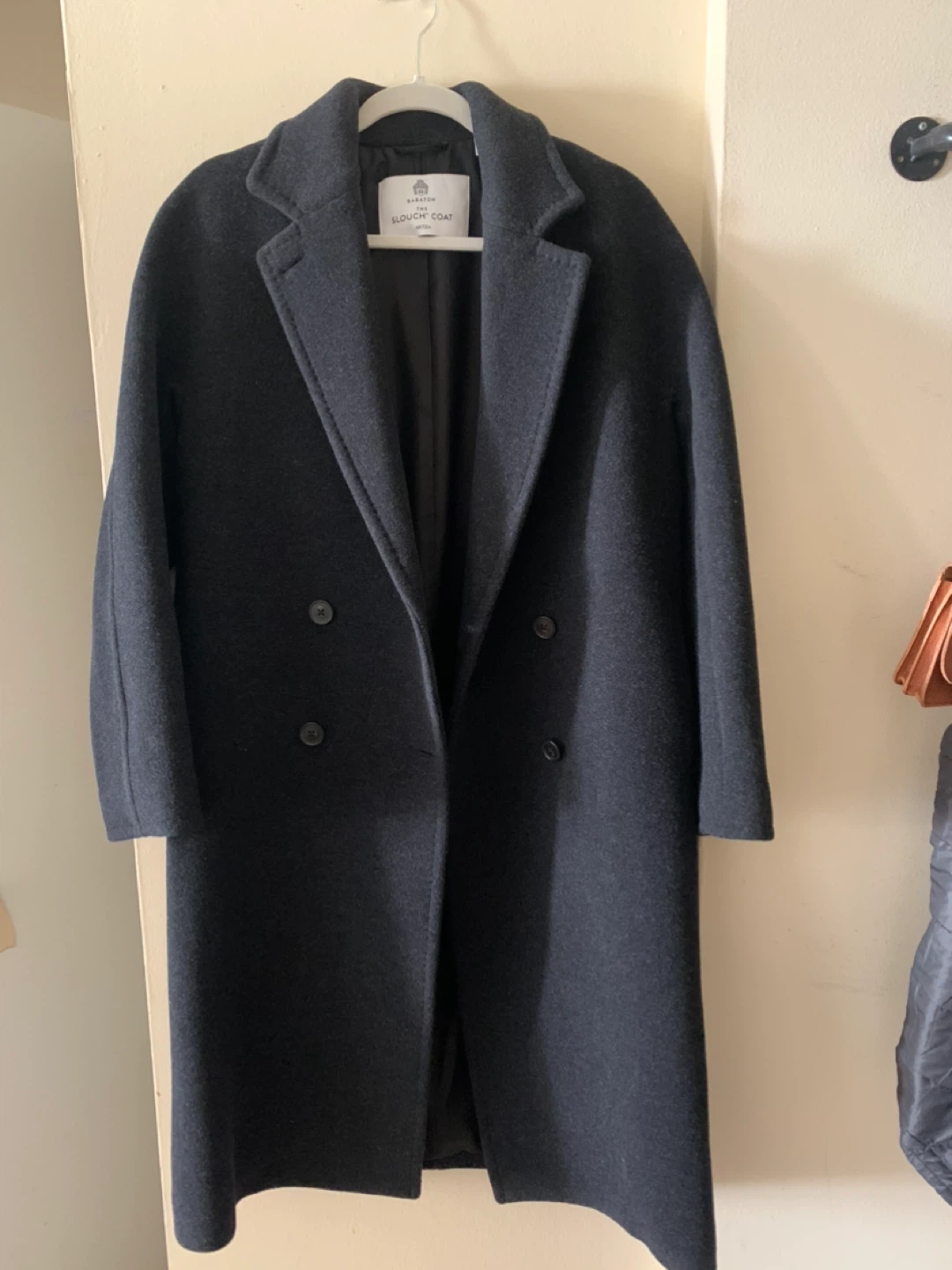 Aritizia Slouch Coat- Heather Black- 2XS