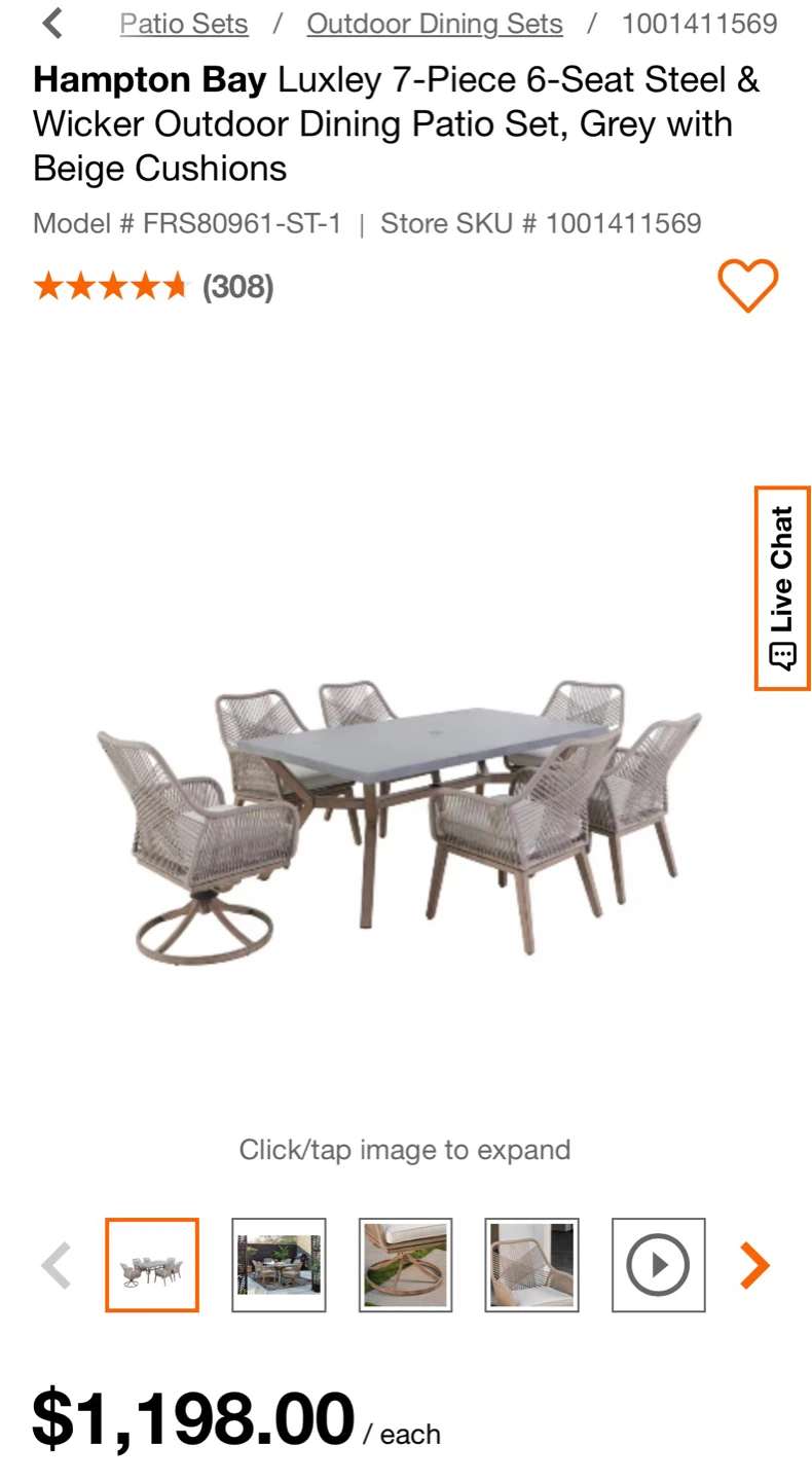 Patio Dining Set - photo 4