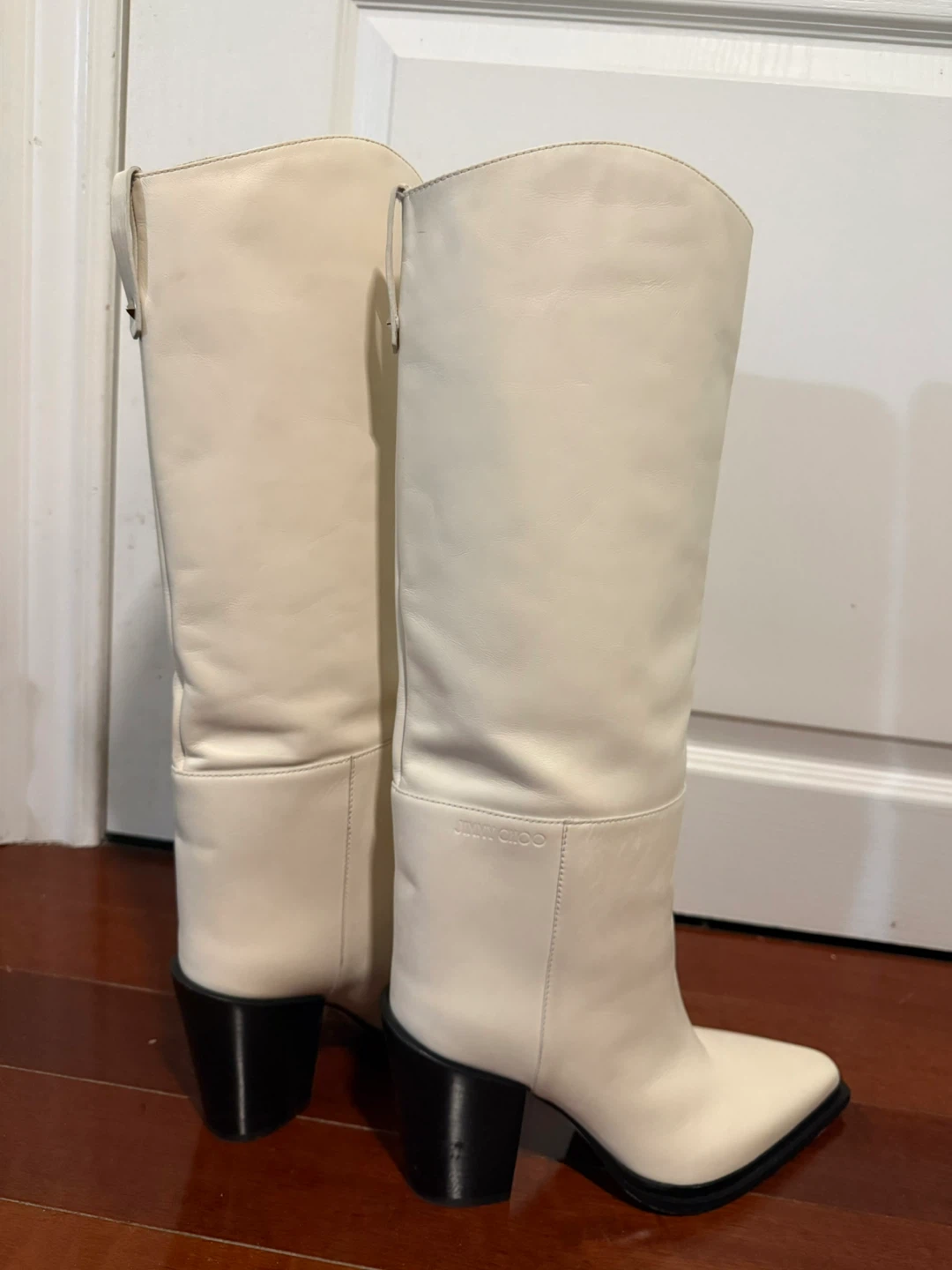 Jimmy Choo Cece 80 leather knee-high boot - Size:38 - photo 4
