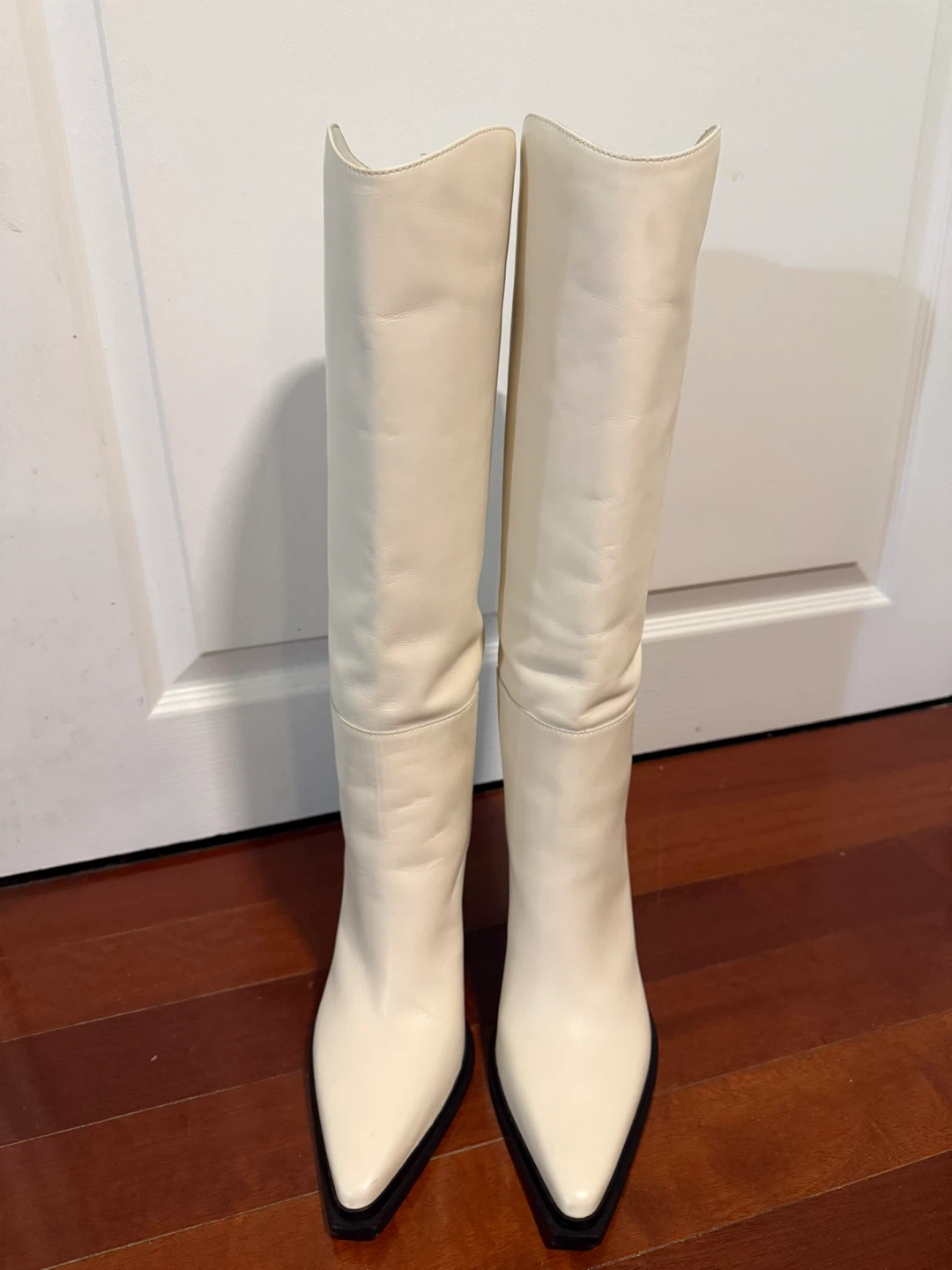 Jimmy Choo Cece 80 leather knee-high boot - Size:38 - photo 2