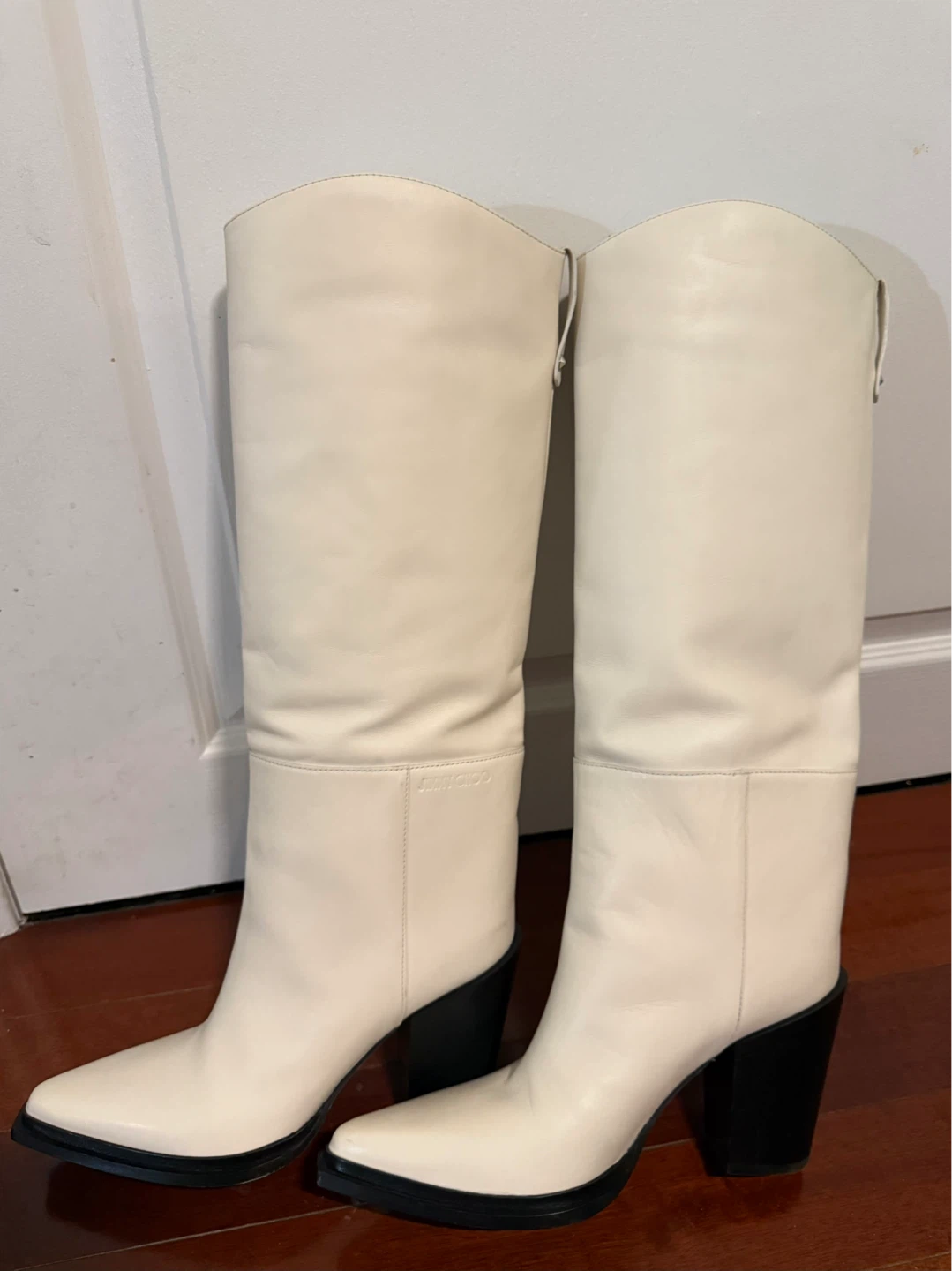 Jimmy Choo Cece 80 leather knee-high boot - Size:38 - photo 3