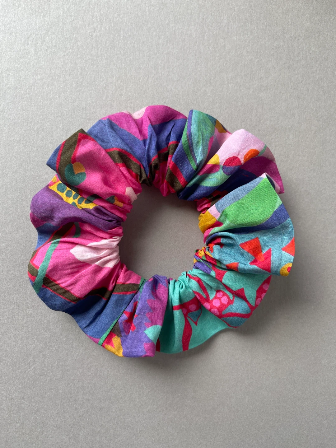Liberty Scrunchie with abstract colourful print - photo 2
