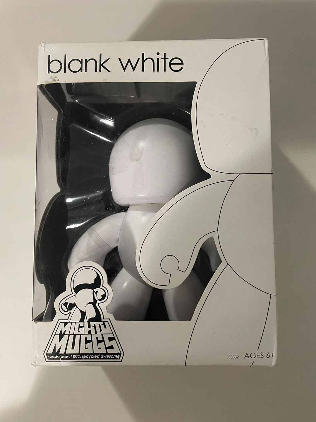 Mighty Muggs Blank White Figure