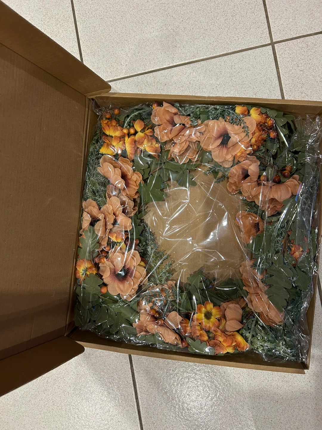 BNIB Idyllic Autumn Wreath - 20 Inch Artificial Floral - photo 4
