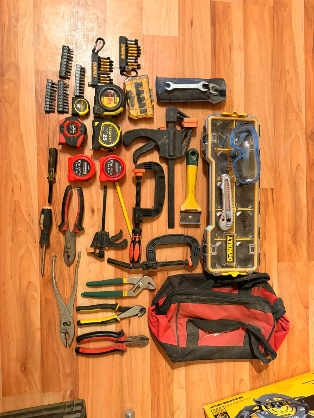 Arrangement of Tools and Tool Storage