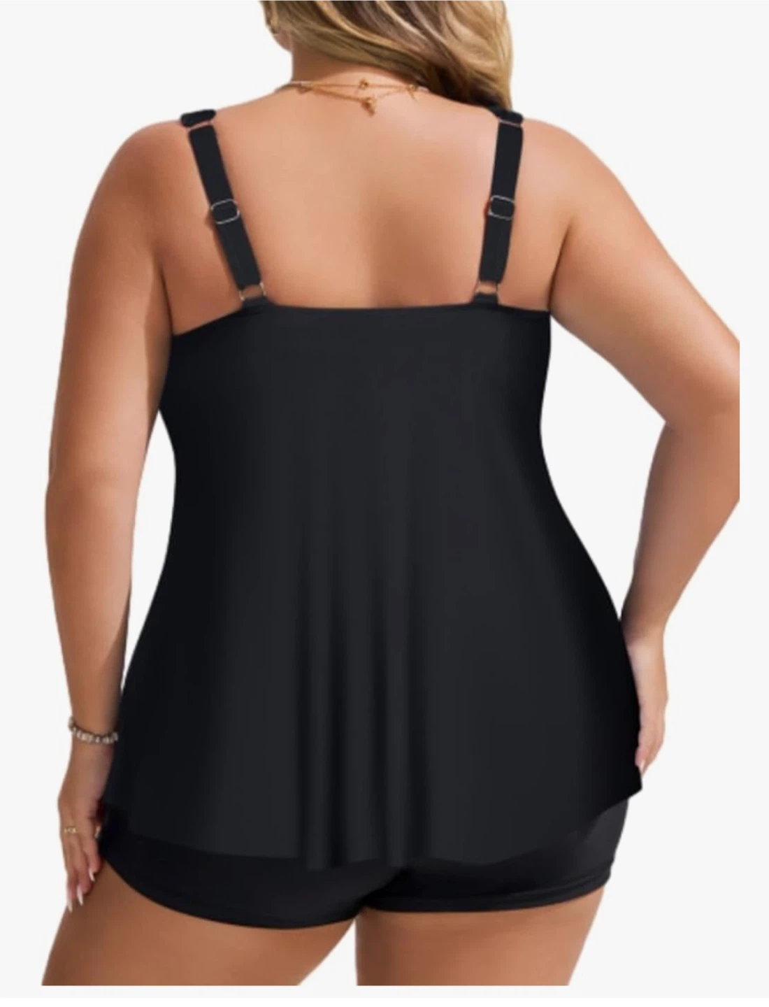 Hanna Nicole Black Tankini Swimsuit with Shorts size 18 - photo 3
