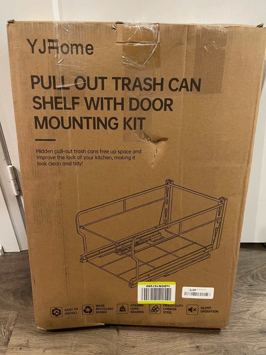 YJHome Pull Out Trash Can Shelf With Door Mounting Kit - photo 4