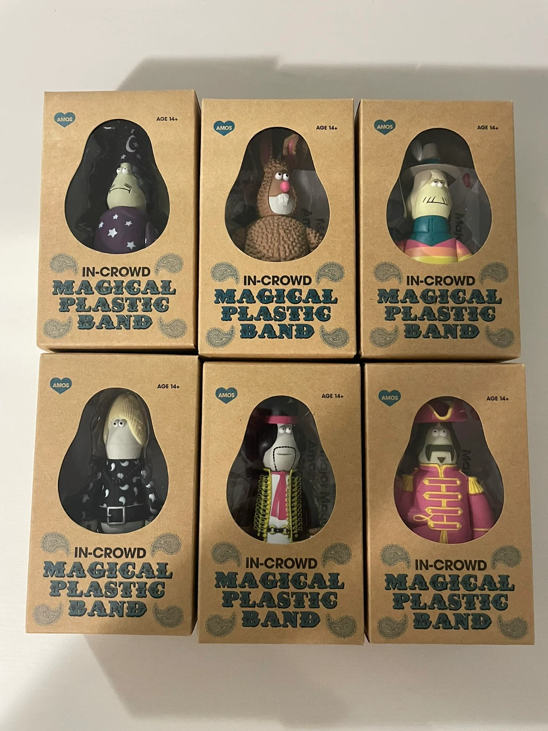 AMOS In-Crowd Magical Plastic Band Figures (Set of 6)