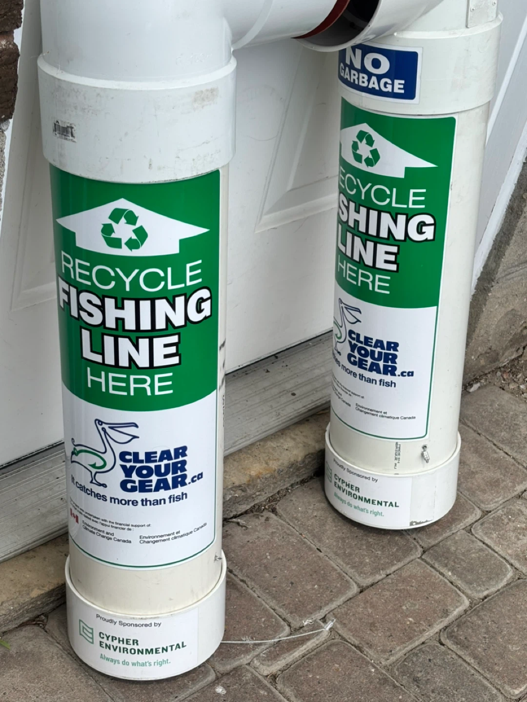 fishing line collection tubes