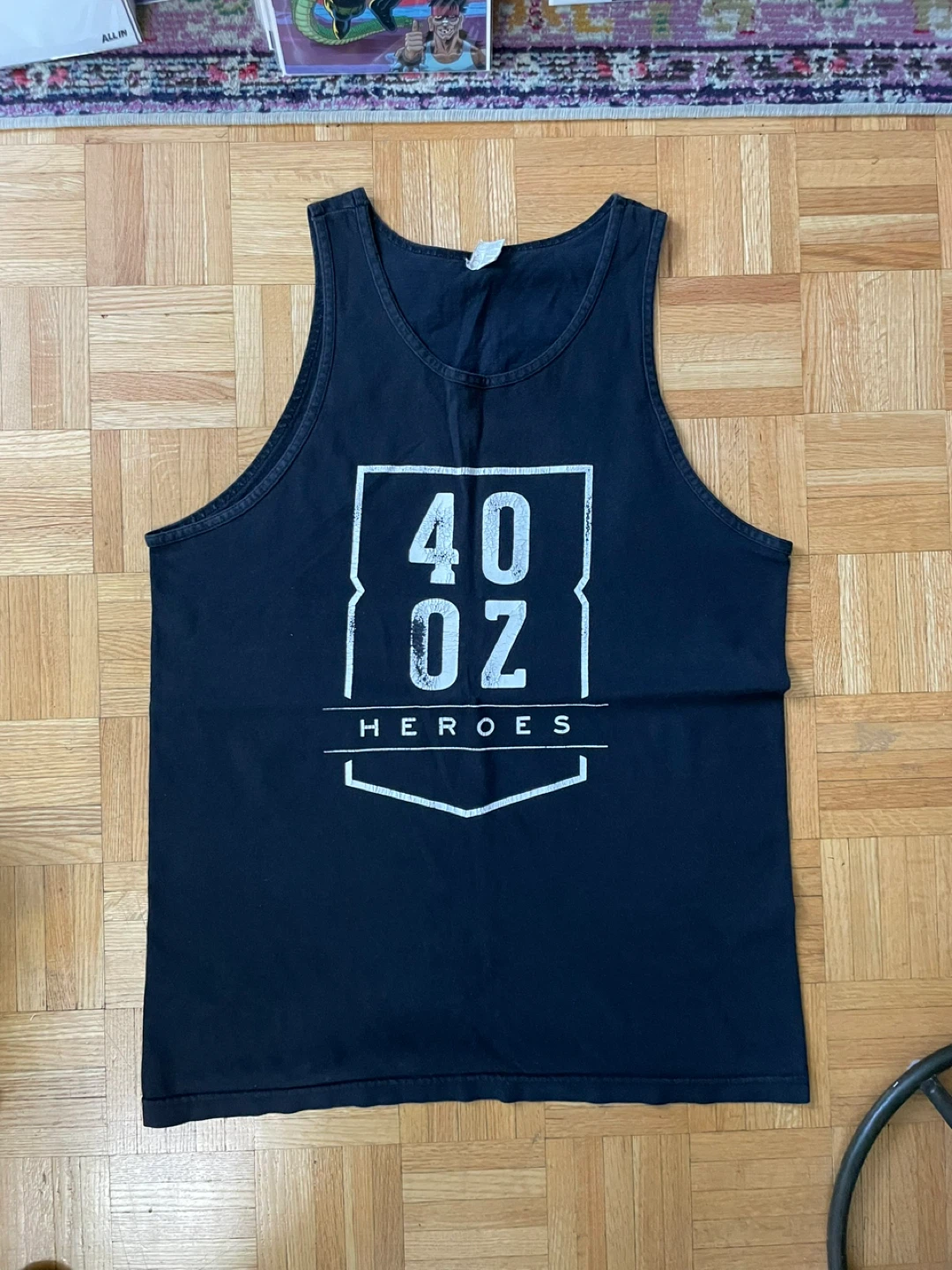40 OZ HEROES Black Tank Top