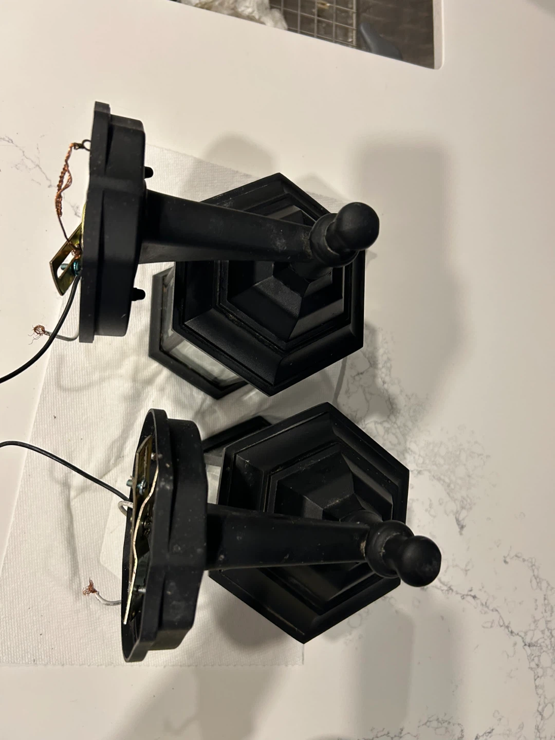 Black Outdoor Wall Lanterns (Set of 2) - photo 5