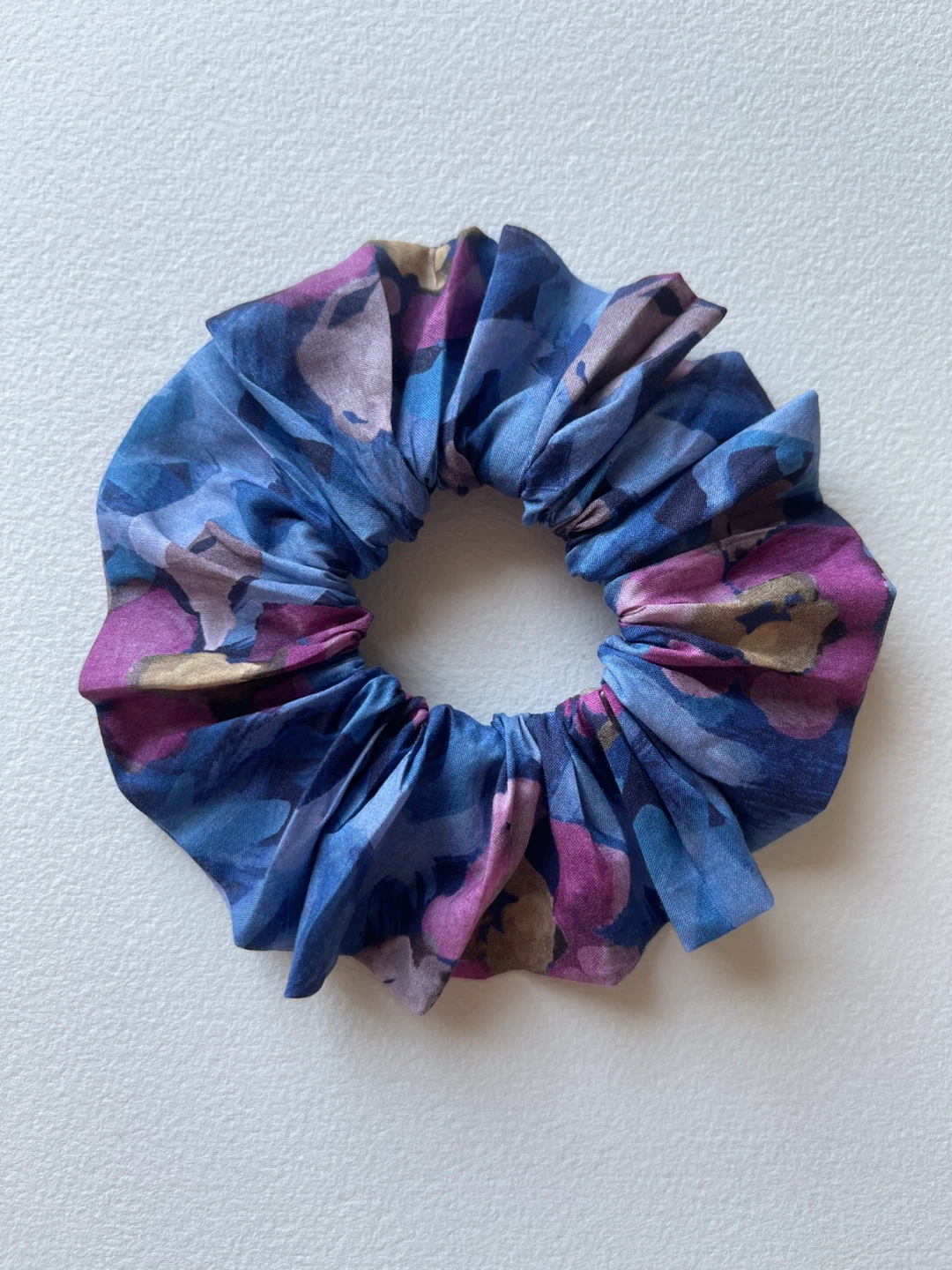 Floral Scrunchie - Blue/Purple - photo 2