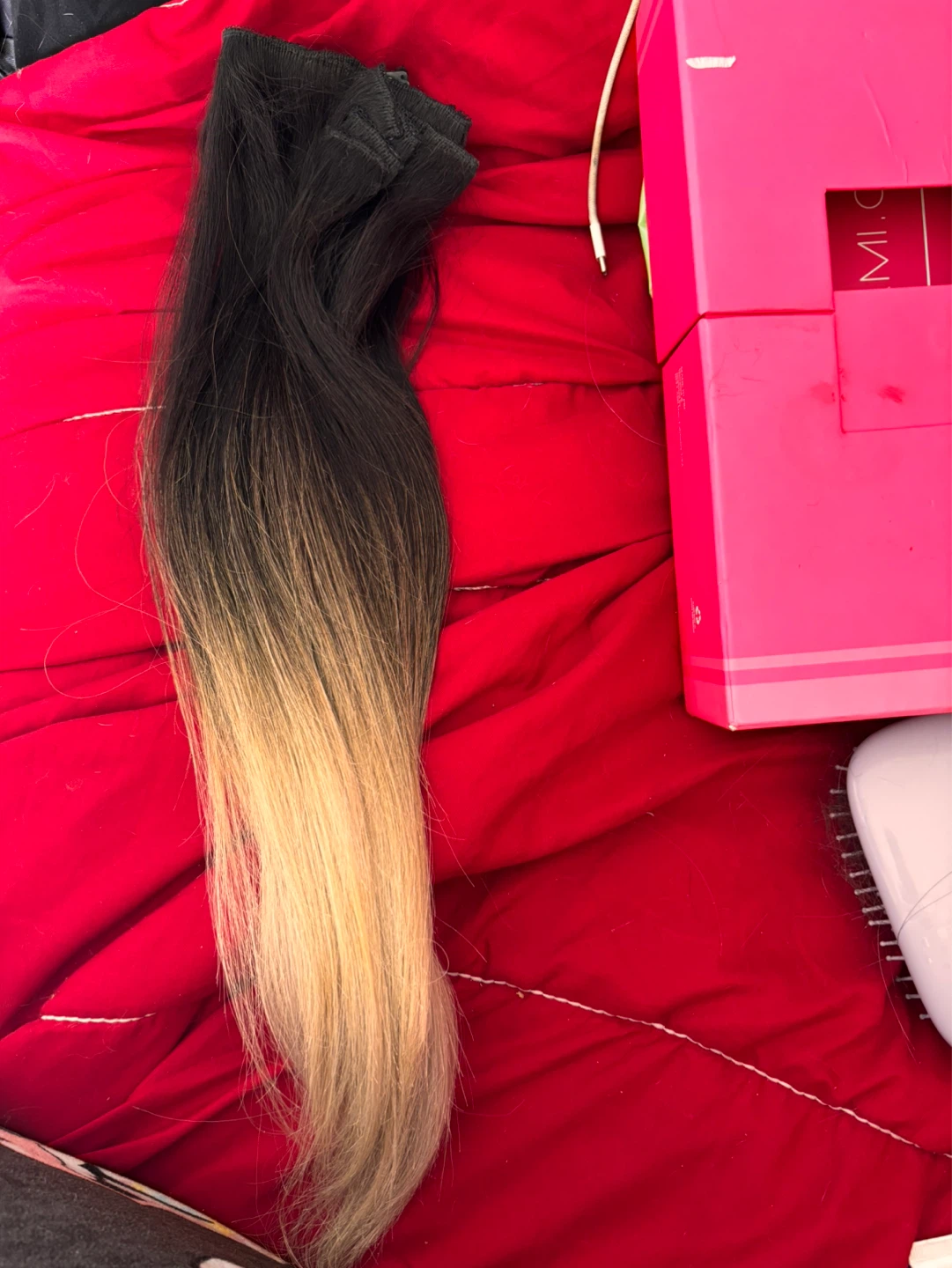 Bellami Ombre 160g 20" Platinum Clip-In Hair Extensions - photo 3