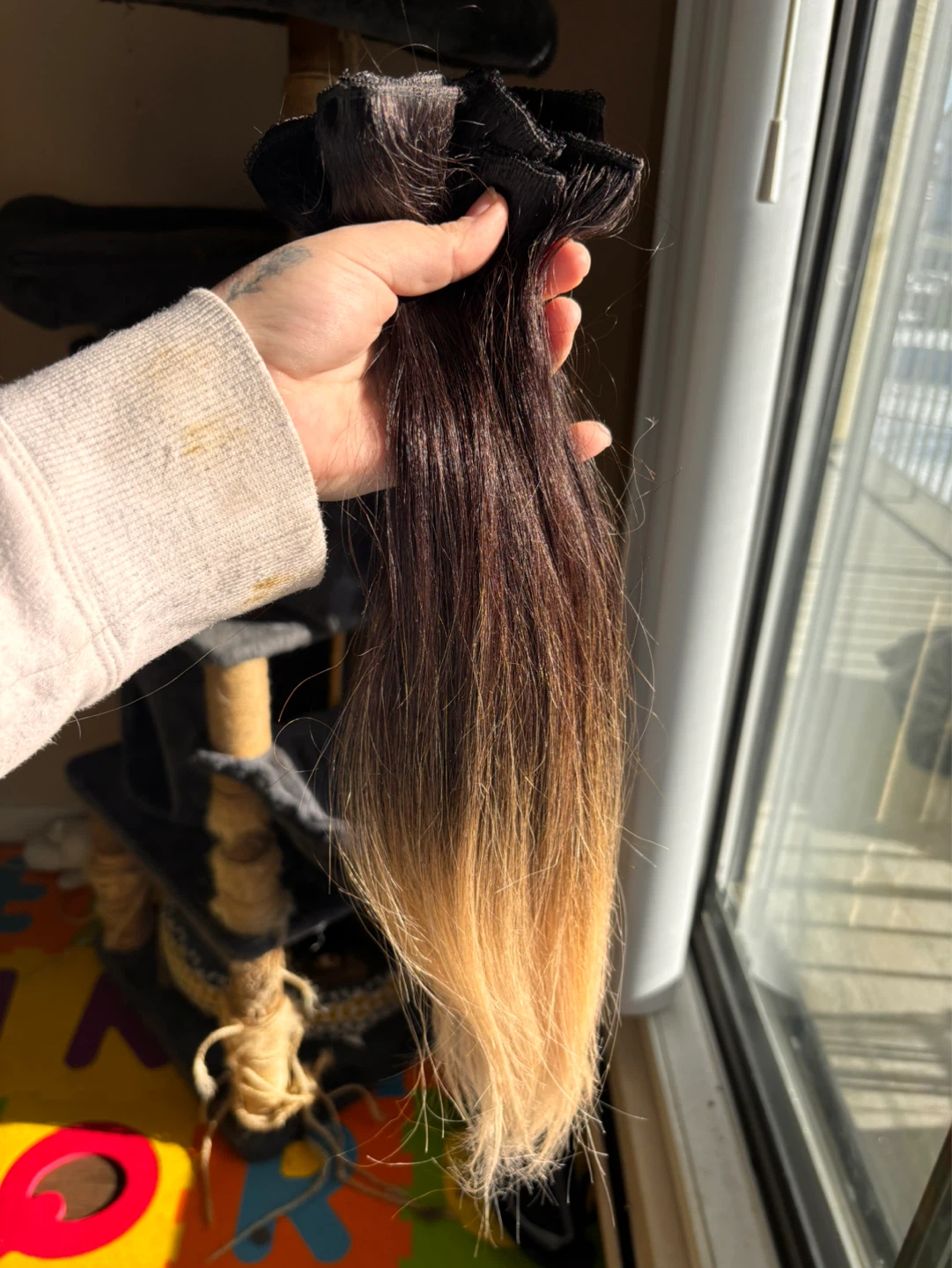 Bellami Ombre 160g 20" Platinum Clip-In Hair Extensions