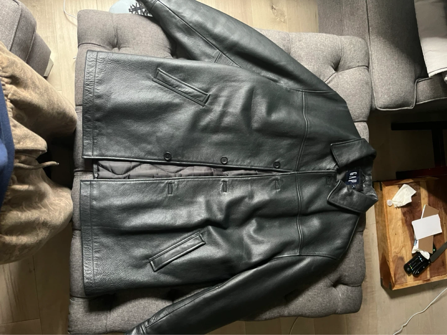 GAP Black Leather Jacket